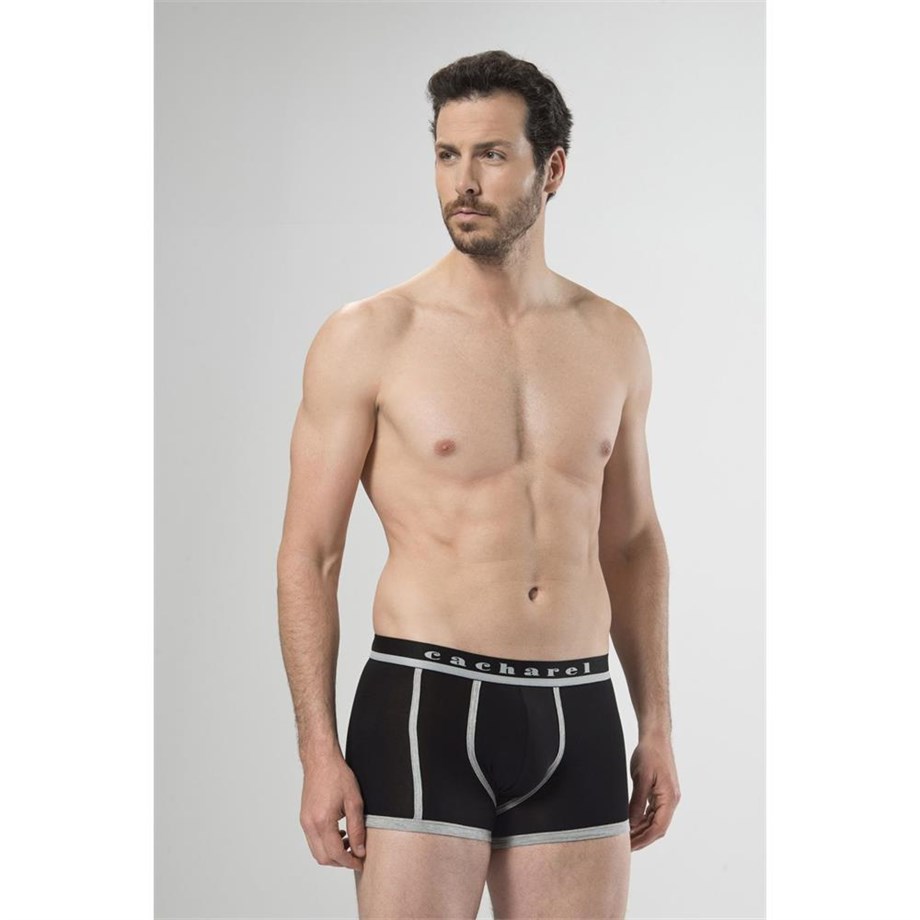 Cacharel 1322 İkili Boxer - Siyah/Gri MelanjBoxerCACHAREL