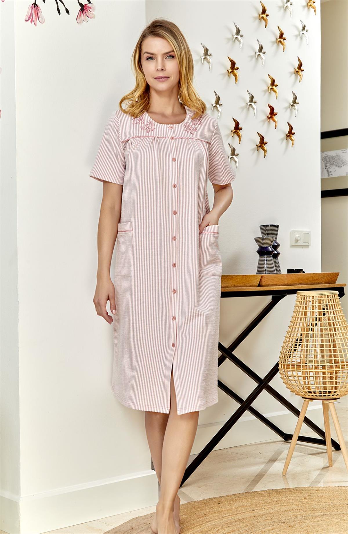 GeceliklerCossy by Aqua 23646 Kadın Kısa Kollu Gecelik-Pembe | Pijamapazari.comCossy by Aqua 23646 Kadın Kısa Kollu Gecelik-Pembe