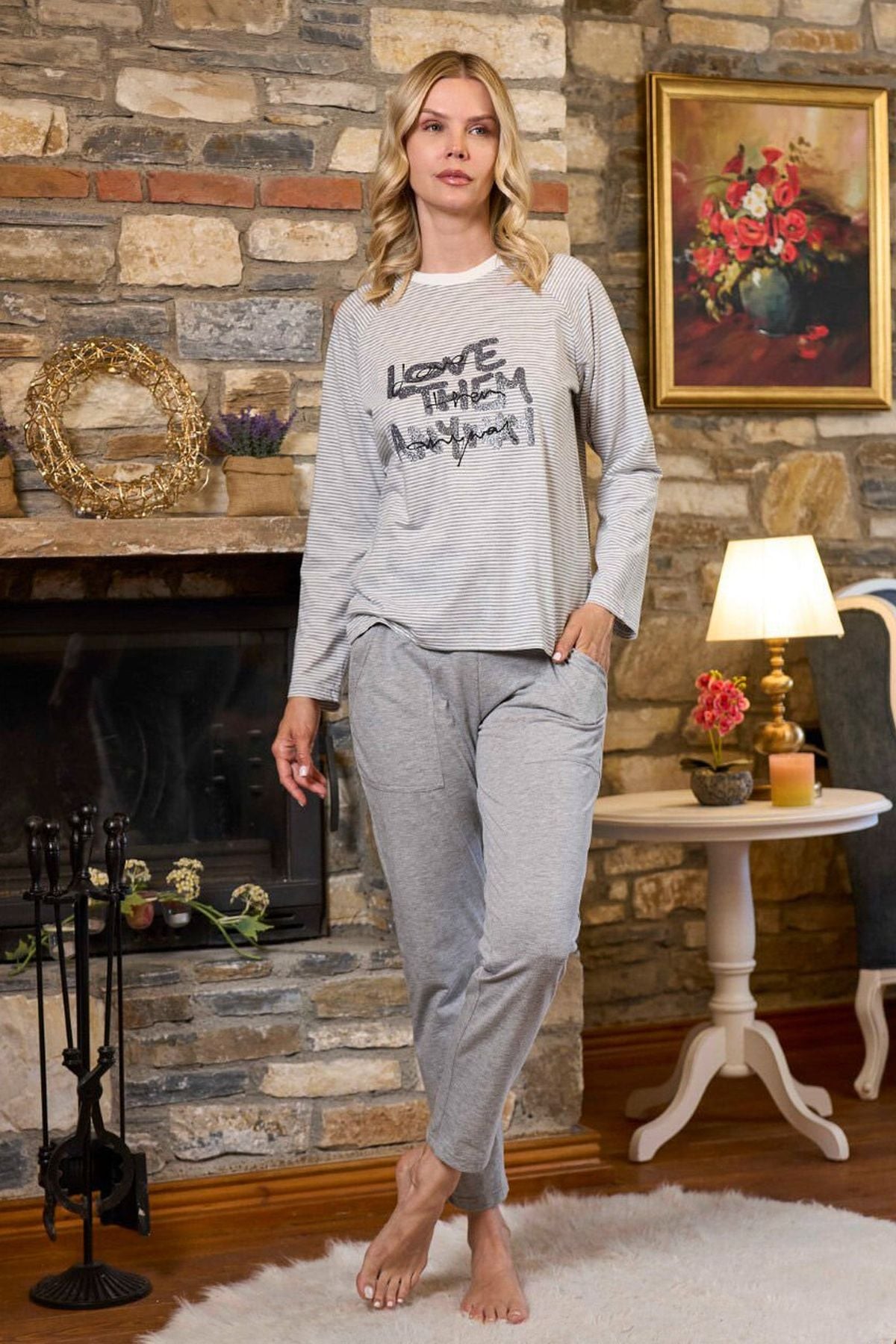 PijamalarCossy by Aqua 26230 Kadın Uzun Kollu Bisiklet Yaka Pijama Takımı-Çizgili | Pijamapazari.comCossy by Aqua 26230 Kadın Uzun Kollu Bisiklet Yaka Pijama Takımı-Çizgili