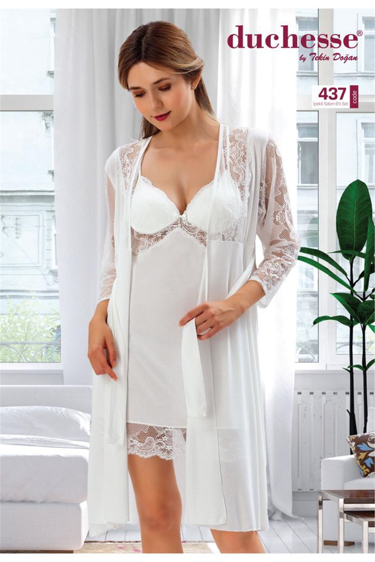 Saten Altılı SetlerDuchesse 437 Çeyizlik Dantelli Saten 6'lı Set -Ekru | Pijamapazari.comDuchesse 437 Çeyizlik Dantelli Saten 6'lı Set -Ekru