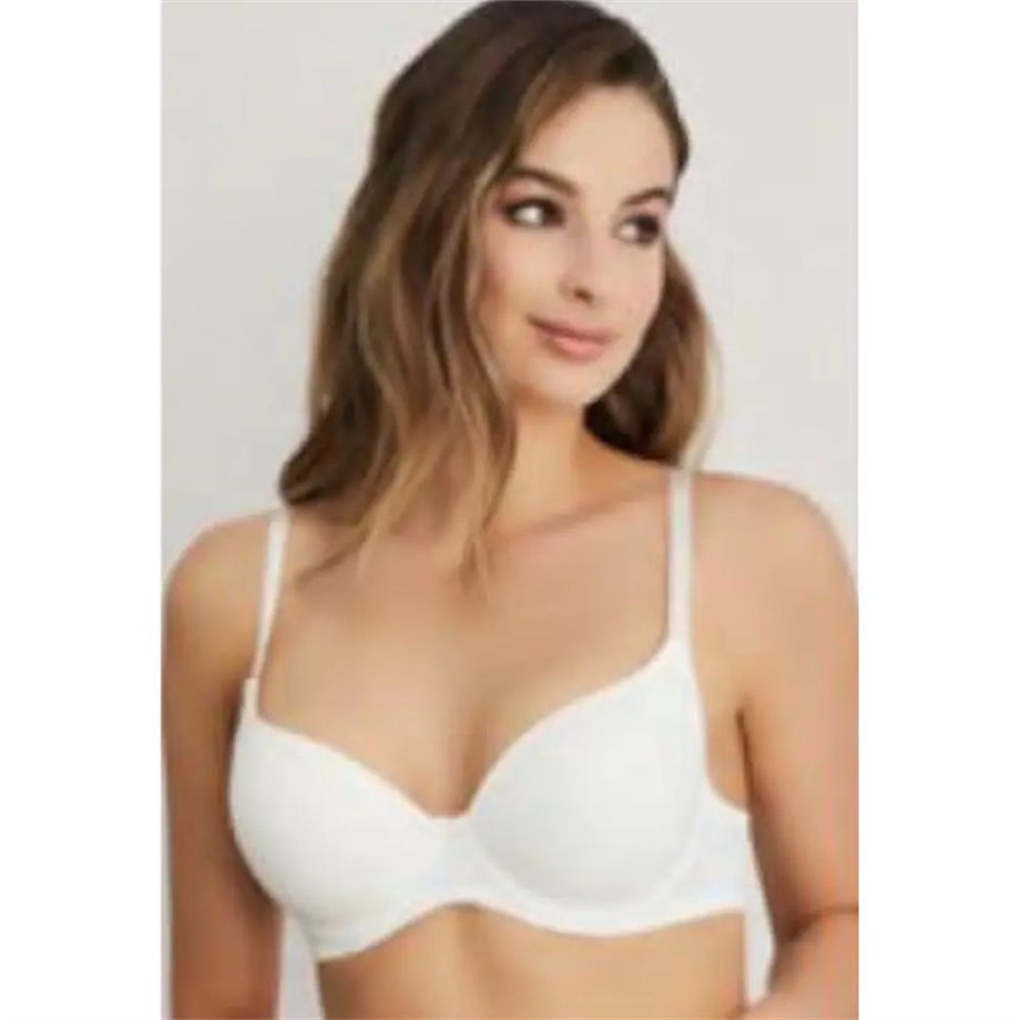 Eros ERSK111 Daisy Kulaklı Yarı Push-Up Tek Sütyen - EkruSütyenlerEROS