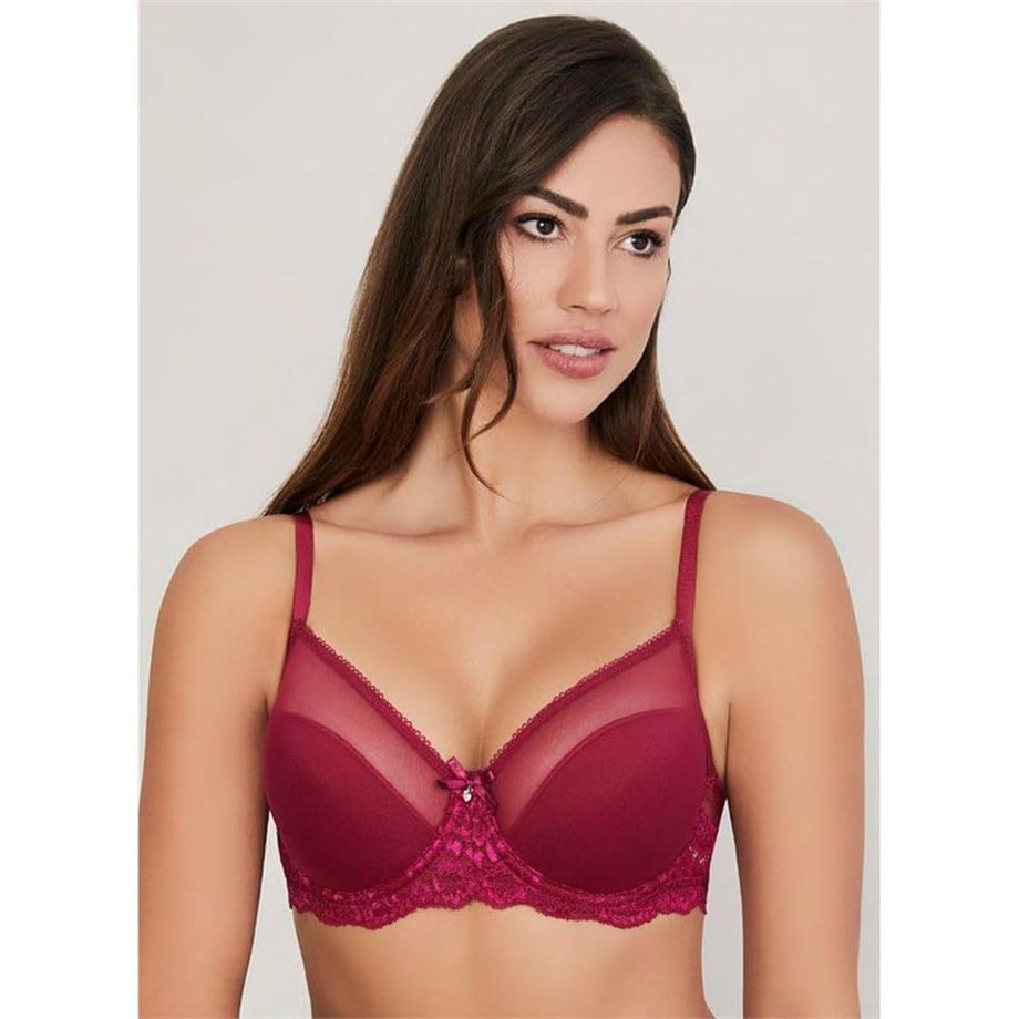 Eros ERSK300 Venüs Toparlayıcı Cuplı Tek Sütyen - VişneSütyenlerEROS