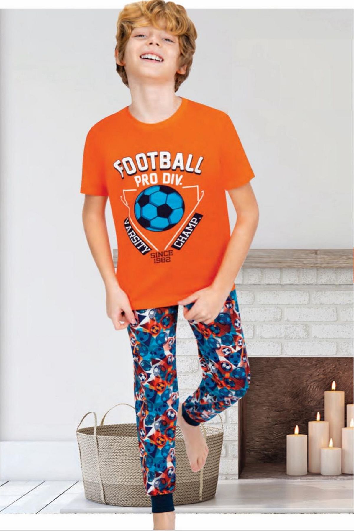 PijamalarErsoy 703K Erkek Çocuk Kısa Kollu Pijama Takımı-Turuncu | Pijamapazari.comErsoy 703K Erkek Çocuk Kısa Kollu Pijama Takımı-Turuncu