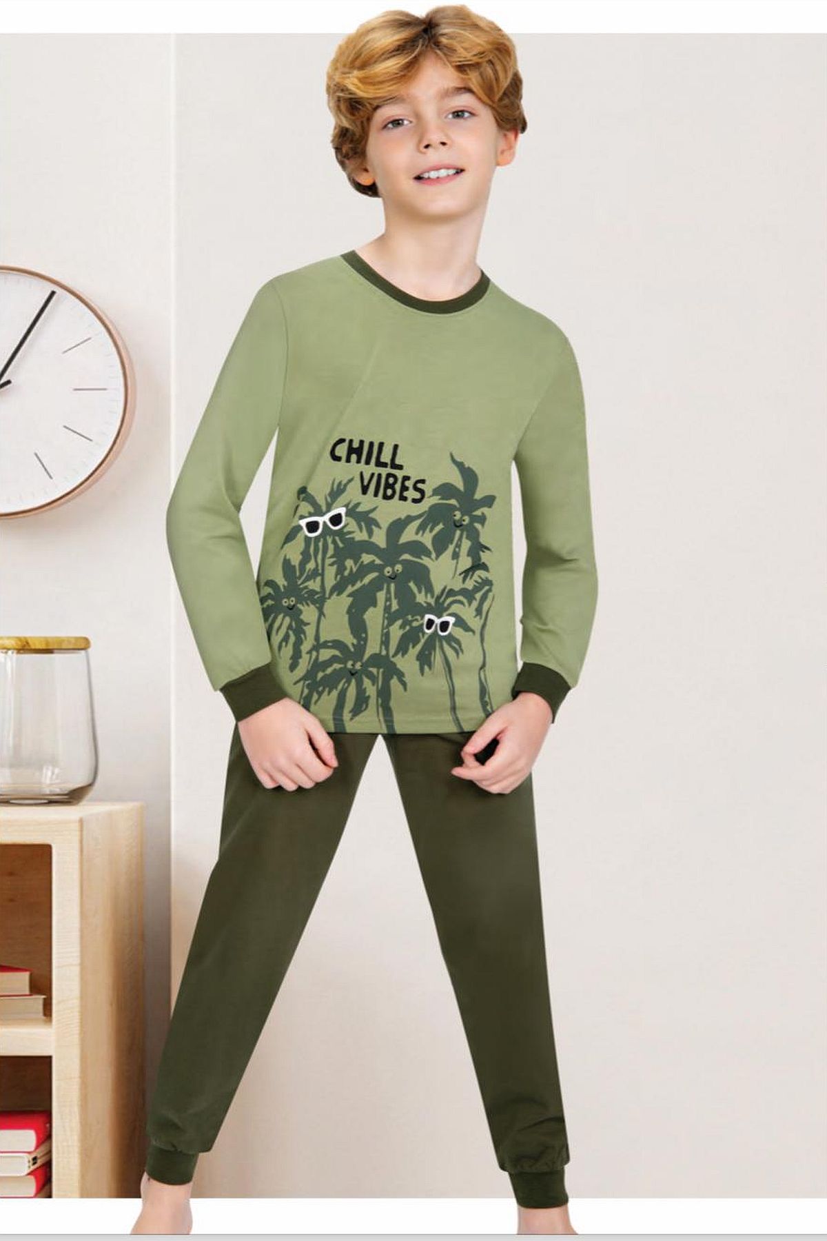 PijamalarErsoy 708 Erkek Çocuk Uzun Kollu Pijama Takımı-Haki | Pijamapazari.comErsoy 708 Erkek Çocuk Uzun Kollu Pijama Takımı-Haki