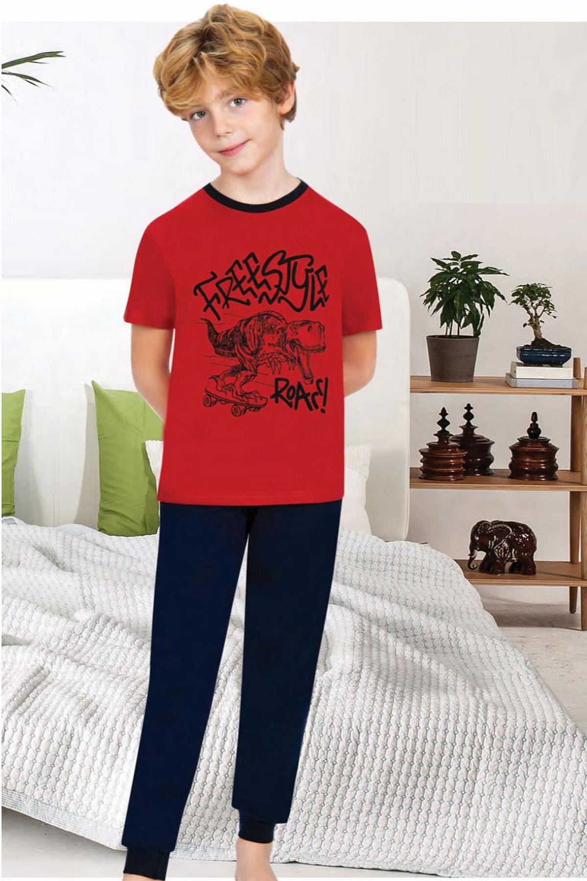 PijamalarErsoy 711GK Erkek Çocuk Garson Boy Kısa Kollu Pijama Takımı-Kırmızı | Pijamapazari.comErsoy 711GK Erkek Çocuk Garson Boy Kısa Kollu Pijama Takımı-Kırmızı