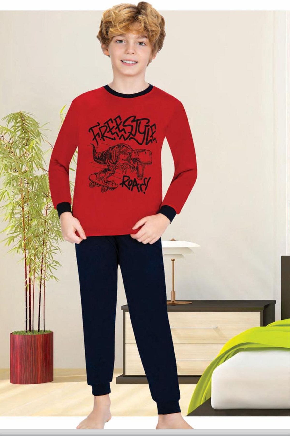 PijamalarErsoy 711U Erkek Çocuk Uzun Kollu Pijama Takımı-Kırmızı | Pijamapazari.comErsoy 711U Erkek Çocuk Uzun Kollu Pijama Takımı-Kırmızı