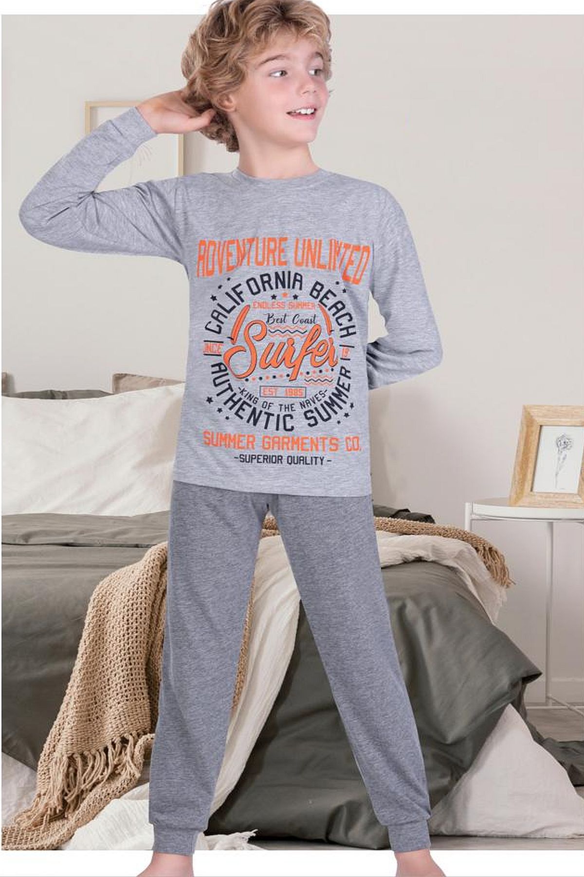 Uyku GiyimErsoy 821 Erkek Çocuk Uzun Kollu Pijama Takımı-Gri | Pijamapazari.comErsoy 821 Erkek Çocuk Uzun Kollu Pijama Takımı-Gri