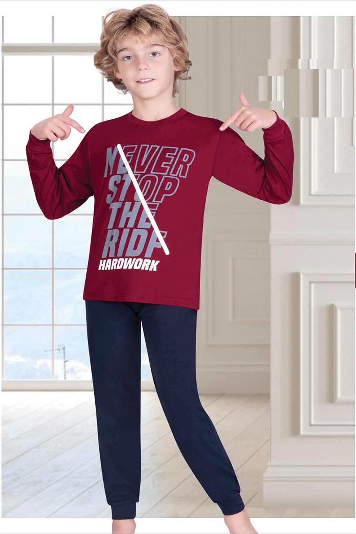 Uyku GiyimErsoy 829 Erkek Çocuk Uzun Kollu Pijama Takımı-Bordo | Pijamapazari.comErsoy 829 Erkek Çocuk Uzun Kollu Pijama Takımı-Bordo