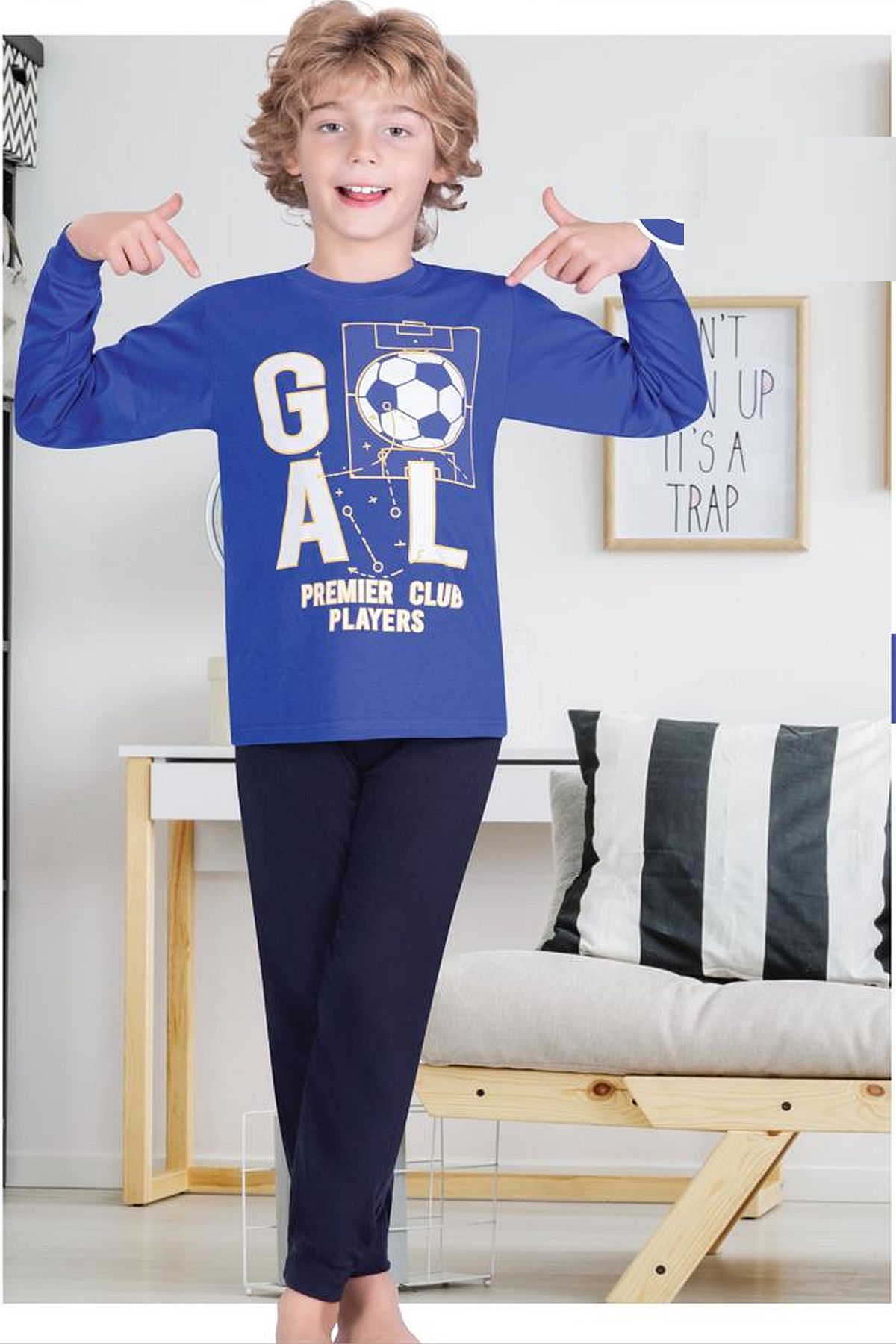 Uyku GiyimErsoy 830 Erkek Çocuk Uzun Kollu Pijama Takımı-Mavi | Pijamapazari.comErsoy 830 Erkek Çocuk Uzun Kollu Pijama Takımı-Mavi