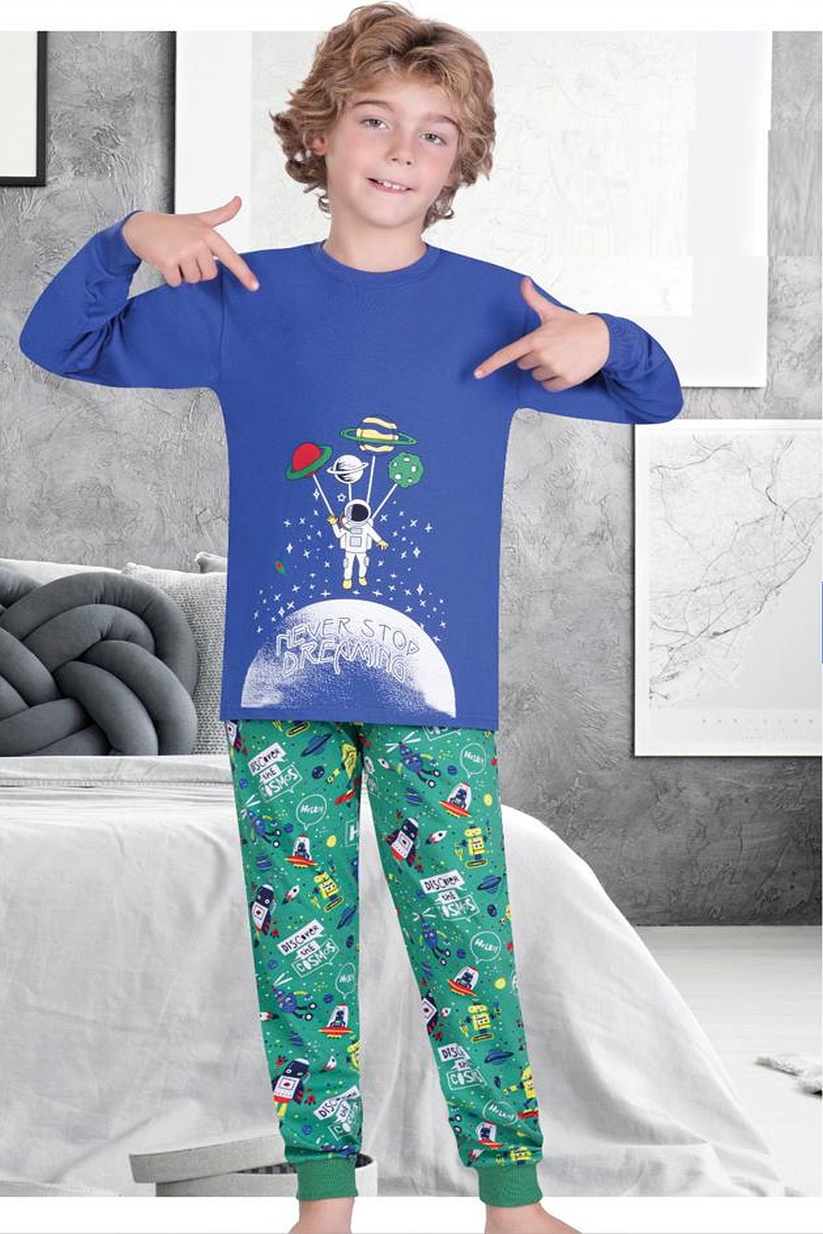 Uyku GiyimErsoy 833 Erkek Çocuk Uzun Kollu Pijama Takımı-Mavi | Pijamapazari.comErsoy 833 Erkek Çocuk Uzun Kollu Pijama Takımı-Mavi
