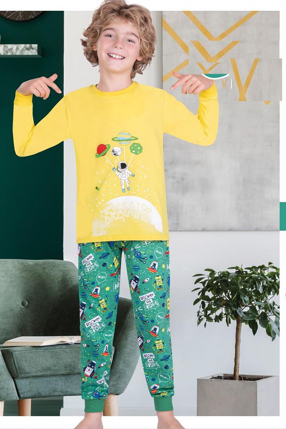 Uyku GiyimErsoy 833 Erkek Çocuk Uzun Kollu Pijama Takımı-Sarı | Pijamapazari.comErsoy 833 Erkek Çocuk Uzun Kollu Pijama Takımı-Sarı