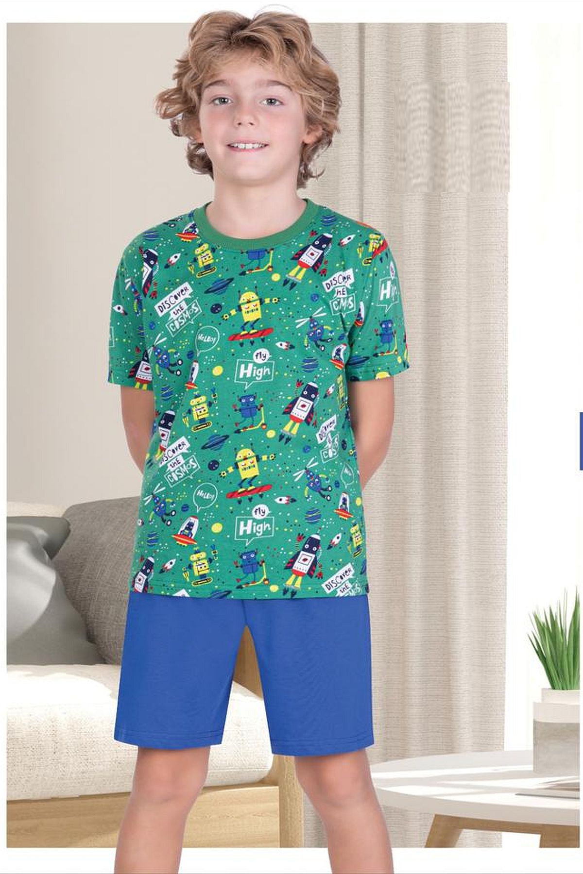 Uyku GiyimErsoy 848 Erkek Çocuk Kısa Kollu Şortlu Pijama Takımı-Yeşil | Pijamapazari.comErsoy 848 Erkek Çocuk Kısa Kollu Şortlu Pijama Takımı-Yeşil