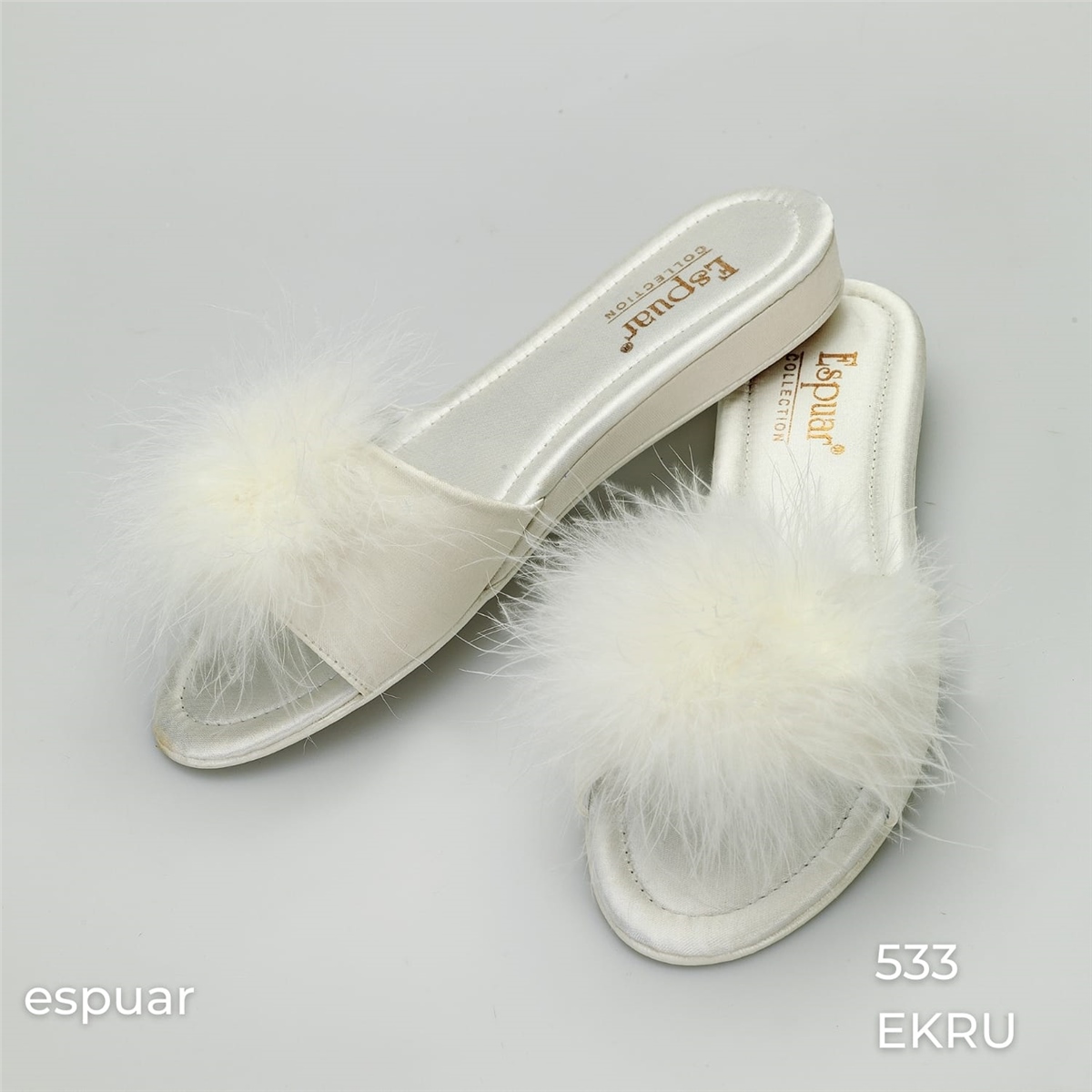 Espuar 533 Kadın Terlik - Ekru