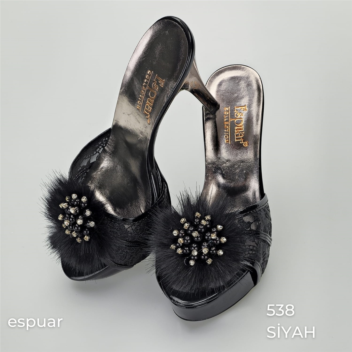Espuar 538 Kadın Terlik - Siyah