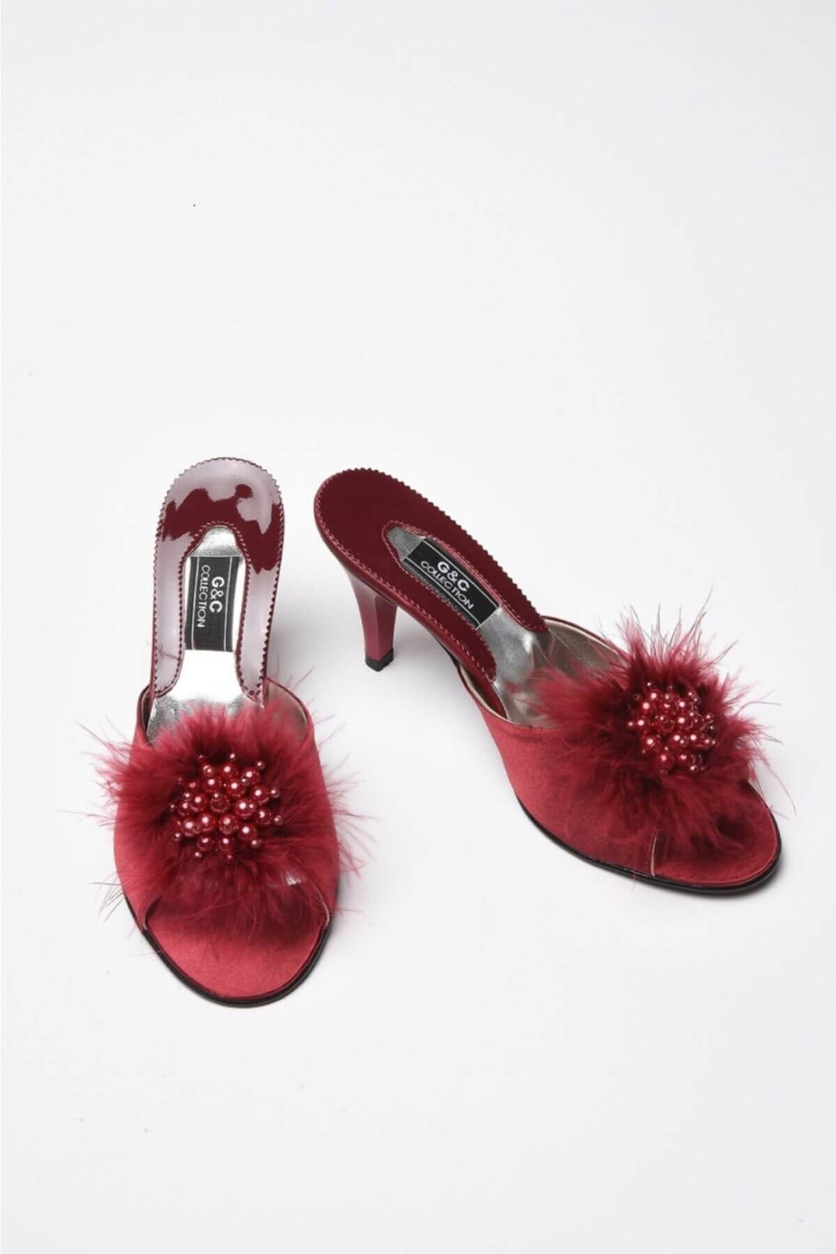 GC 125 Kadin Ev Terliği - Bordo