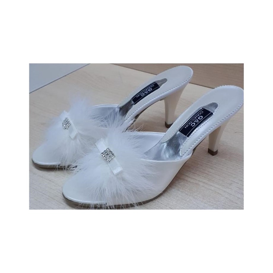 GC 215 Kadin Ev Terliği - EkruTerliklerGC