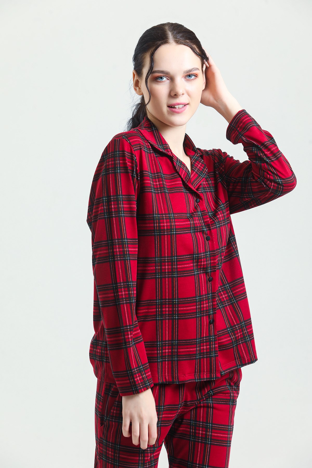 PijamalarMagic Form 17864 Kadın Önden Düğmeli Pijama takımı-Bordo | Pijamapazari.comMagic Form 17864 Kadın Önden Düğmeli Pijama takımı-Bordo