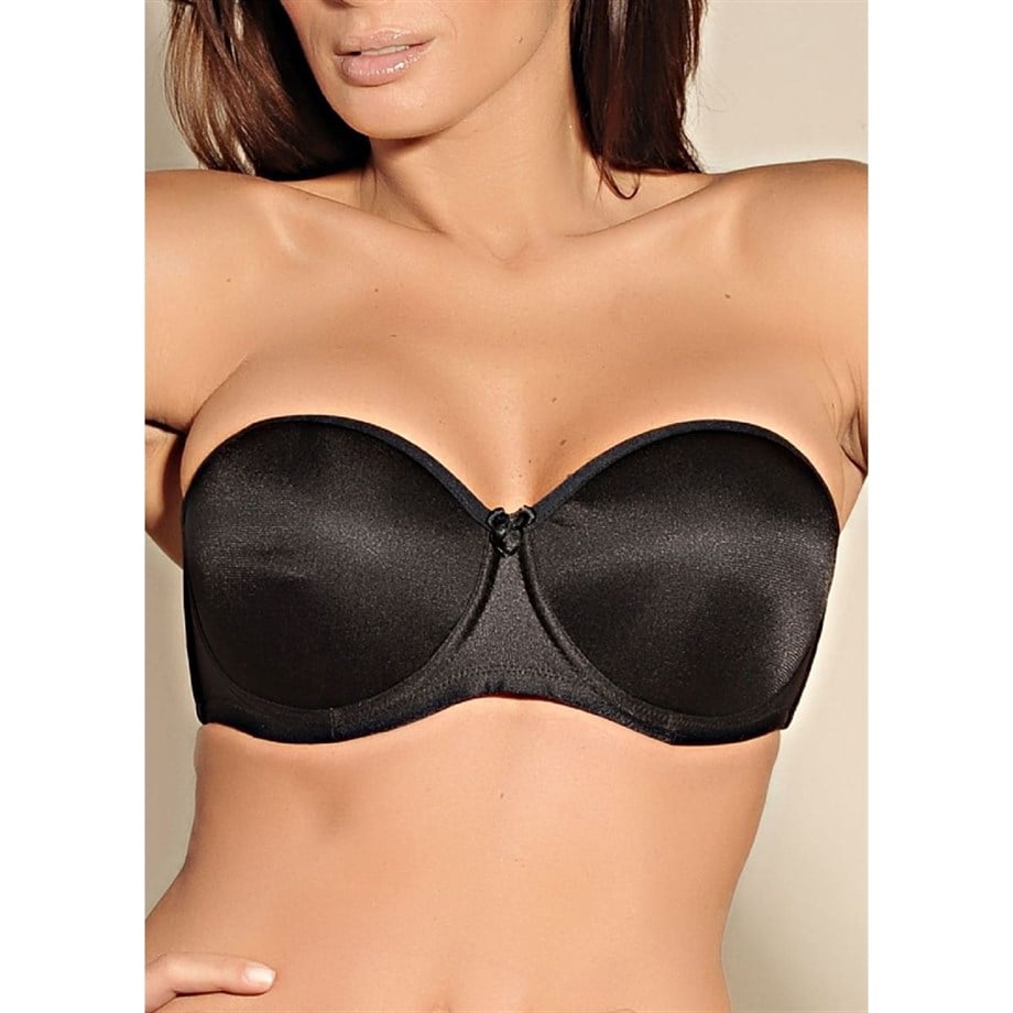 Magic Form 4063 Kaburga Destekli İnce Süngerli Toparlayıcı Askısız Sütyen - SiyahSütyenlerMagic Form