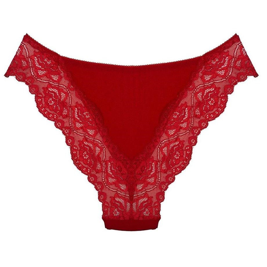 Magic Form 423 Dantelli Kumaş Detaylı Külot - KırmızıKülotlarMagic Form