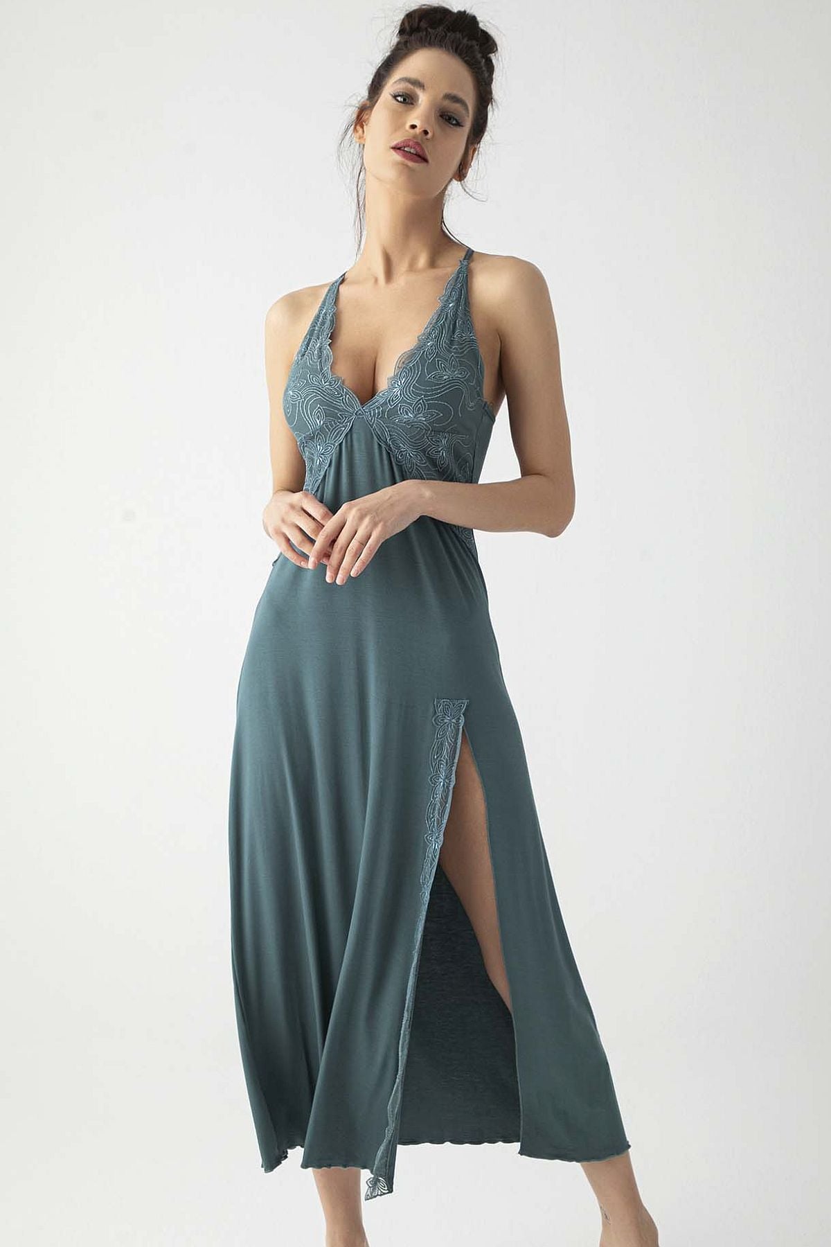 GeceliklerMonamise 19305 Kadın Askılı Gecelik-Yeşil | Pijamapazari.comMonamise 19305 Kadın Askılı Gecelik-Yeşil