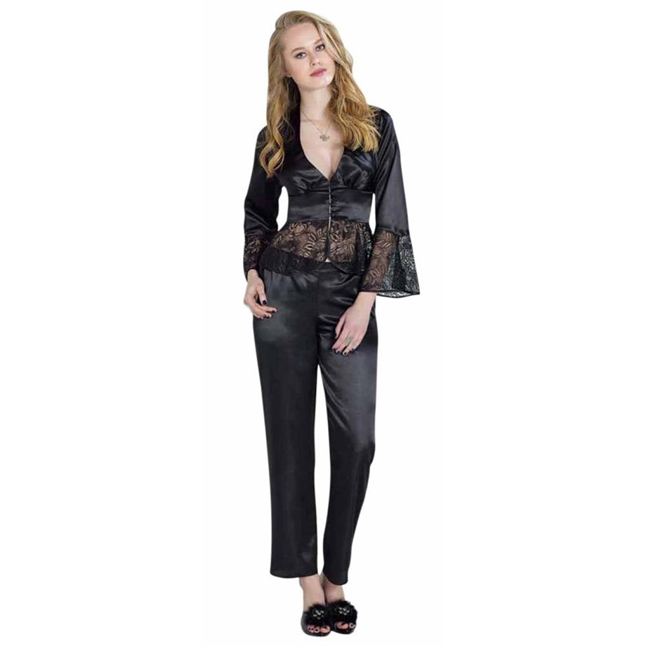 Pierre Cardin 1100 Pijama Takımı - SiyahPijamalarPierre Cardin