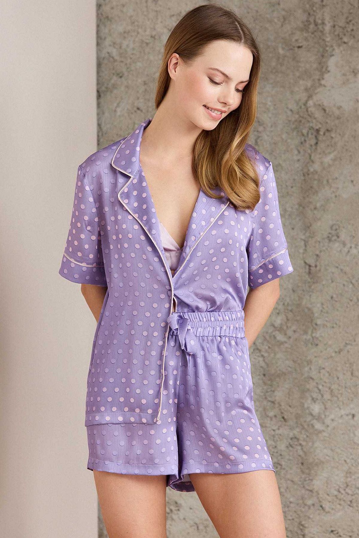 PijamalarPierre Cardin 1225 Kadın Empirme Saten 3'lü Şort Takım-Violet | Pijamapazari.comPierre Cardin 1225 Kadın Empirme Saten 3'lü Şort Takım-Violet