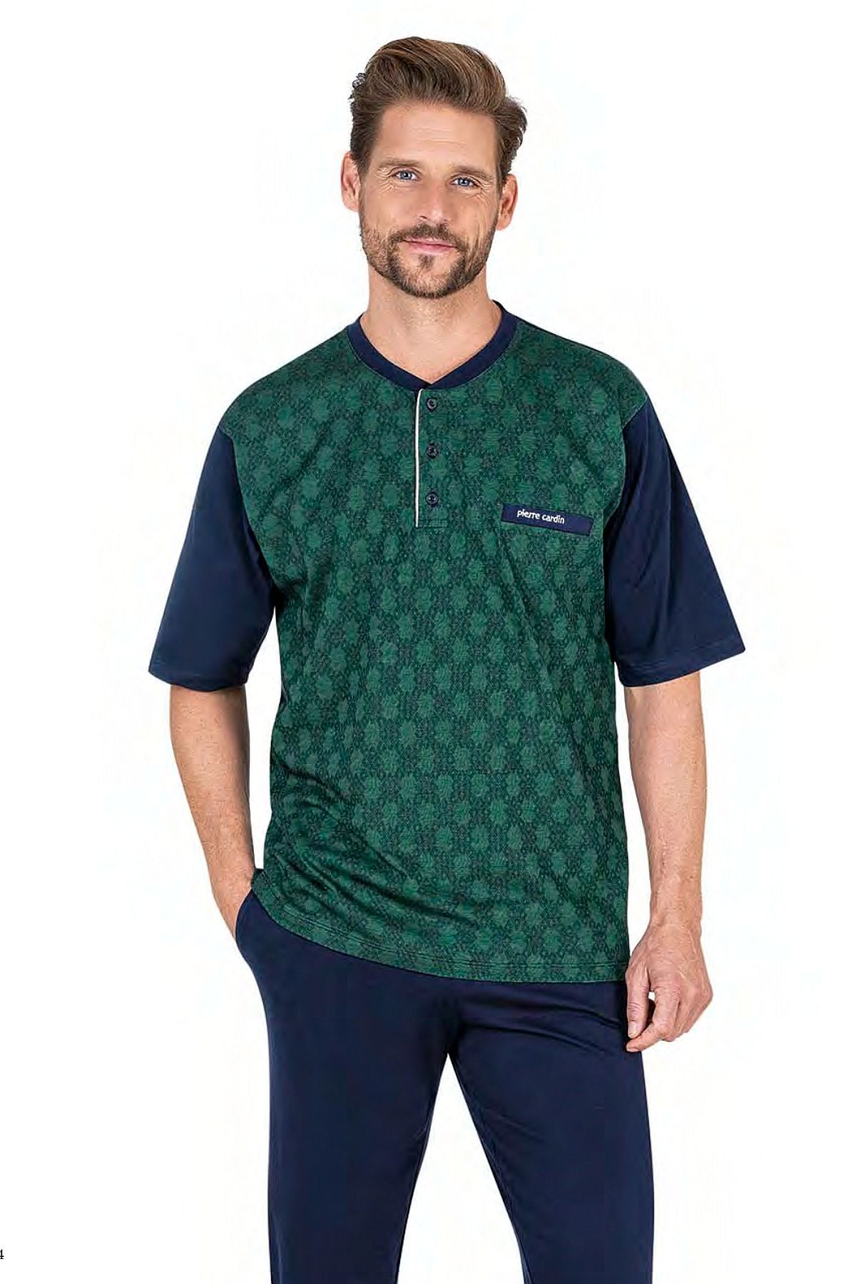 PijamalarPierre Cardin 6055 Erkek Kısa Kollu Jakarlı 3'lü Pijama Takımı-Yeşil | Pijamapazari.comPierre Cardin 6055 Erkek Kısa Kollu Jakarlı 3'lü Pijama Takımı-Yeşil