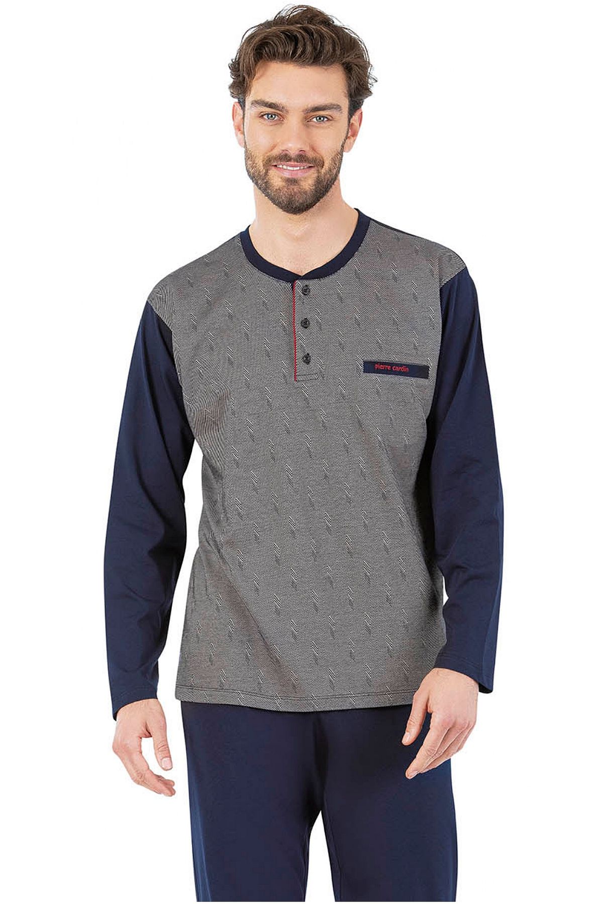 PijamalarPierre Cardin 6057 Erkek Uzun Kollu Önden Üç Düğmeli Pijama Takım-Lacivert | Pijamapazari.comPierre Cardin 6057 Erkek Uzun Kollu Önden Üç Düğmeli Pijama Takım-Lacivert