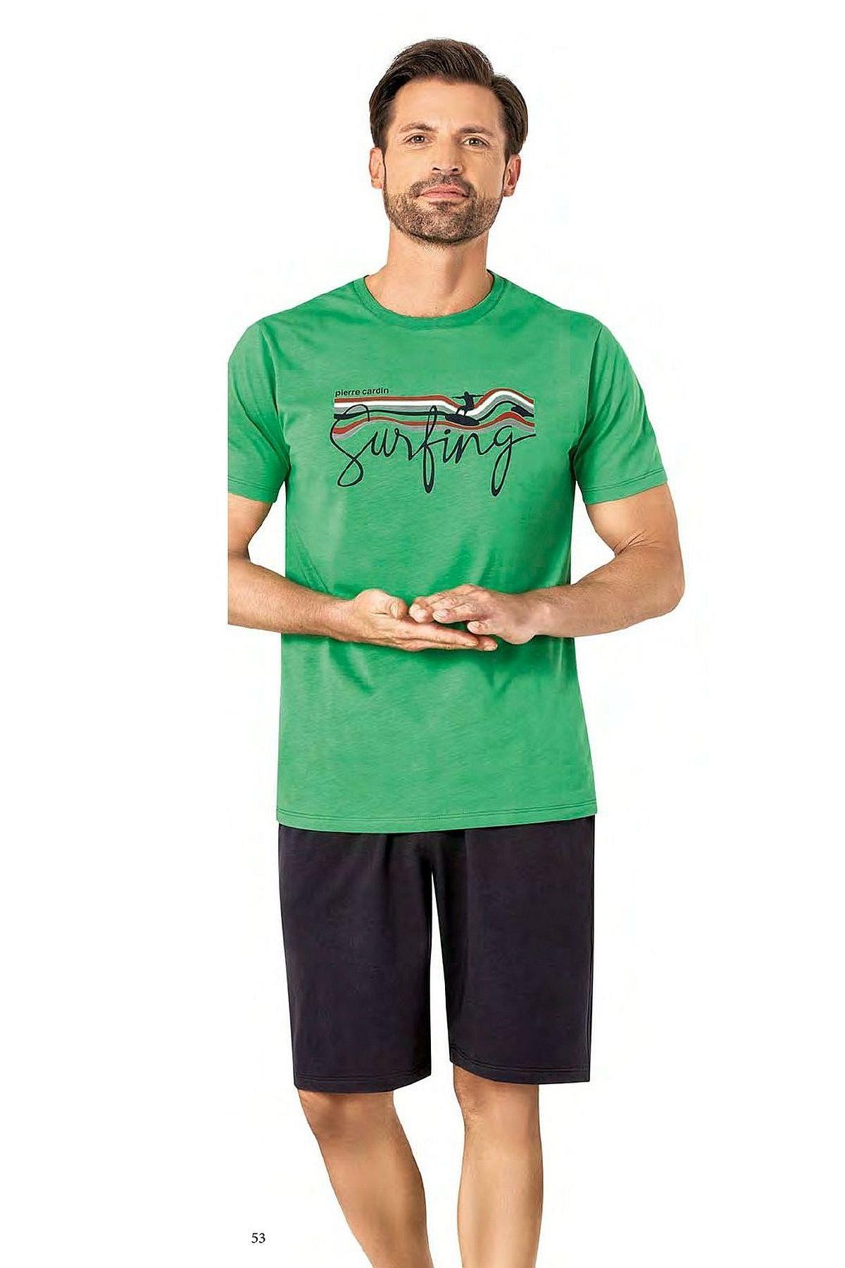 PijamalarPierre Cardin 6073 Erkek Kısa Kollu Şortlu Pijama Takım-Yeşil | Pijamapazari.comPierre Cardin 6073 Erkek Kısa Kollu Şortlu Pijama Takım-Yeşil
