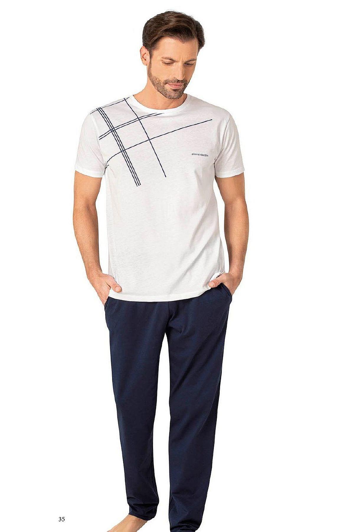 PijamalarPierre Cardin 6081 Erkek Kısa Kollu Bisiklet Yaka Pijama Takım-Beyaz | Pijamapazari.comPierre Cardin 6081 Erkek Kısa Kollu Bisiklet Yaka Pijama Takım-Beyaz