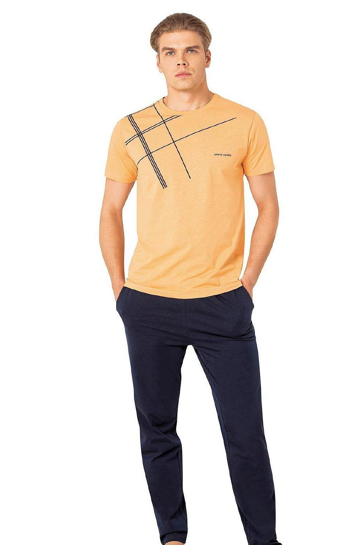 PijamalarPierre Cardin 6081 Erkek Kısa Kollu Bisiklet Yaka Pijama Takım-Turuncu | Pijamapazari.comPierre Cardin 6081 Erkek Kısa Kollu Bisiklet Yaka Pijama Takım-Turuncu