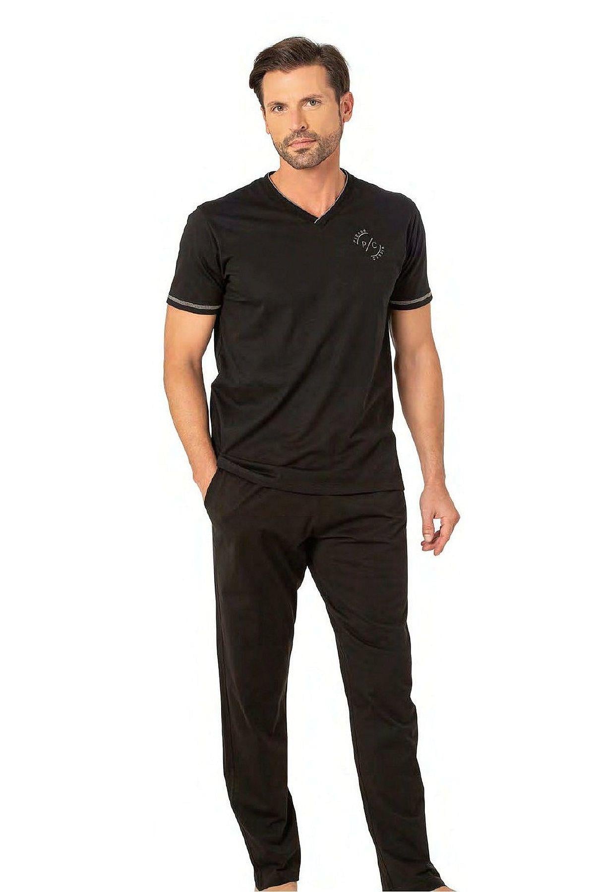 PijamalarPierre Cardin 6083 Erkek Kısa Kollu V Yaka Pijama Takım-Siyah | Pijamapazari.comPierre Cardin 6083 Erkek Kısa Kollu V Yaka Pijama Takım-Siyah