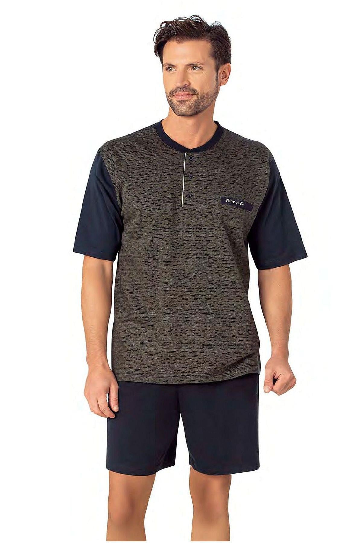 PijamalarPierre Cardin 6088 Erkek Kısa Kollu 3'lü Jakarlı Pijama Takımı-Haki | Pijamapazari.comPierre Cardin 6088 Erkek Kısa Kollu 3'lü Jakarlı Pijama Takımı-Haki