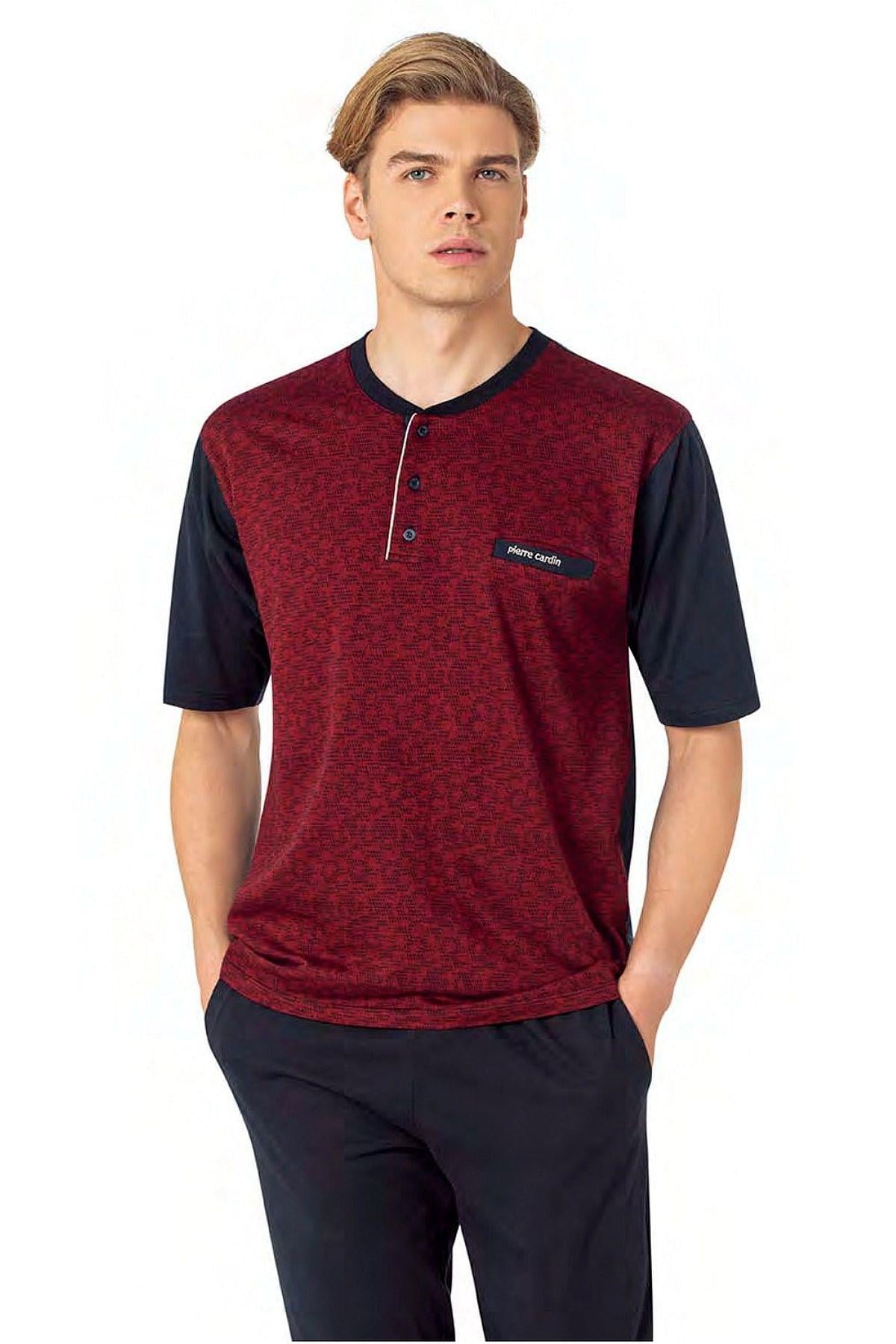 PijamalarPierre Cardin 6088 Erkek Kısa Kollu 3'lü Jakarlı Pijama Takımı-Bordo | Pijamapazari.comPierre Cardin 6088 Erkek Kısa Kollu 3'lü Jakarlı Pijama Takımı-Bordo
