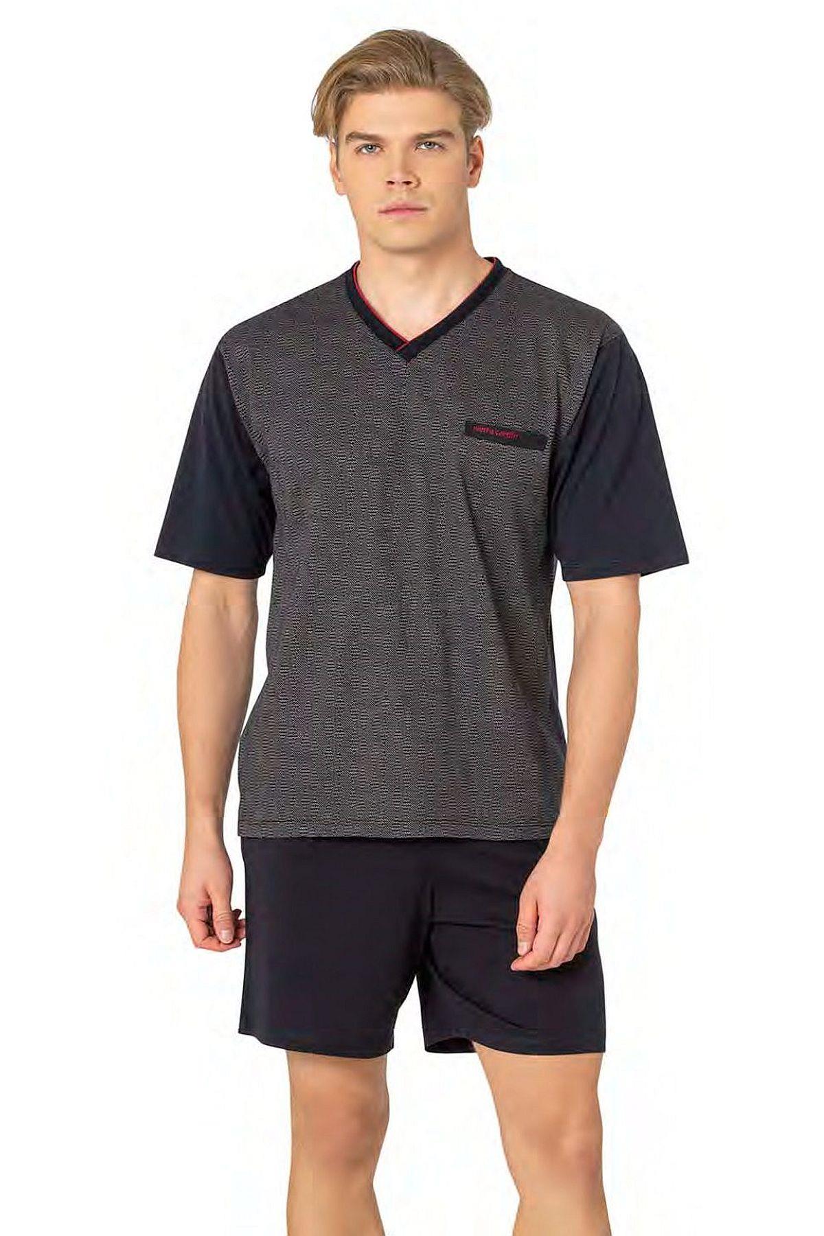 PijamalarPierre Cardin 6089 Erkek Kısa Kollu 3'lü Jakarlı Pijama Takımı-Lacivert | Pijamapazari.comPierre Cardin 6089 Erkek Kısa Kollu 3'lü Jakarlı Pijama Takımı-Lacivert