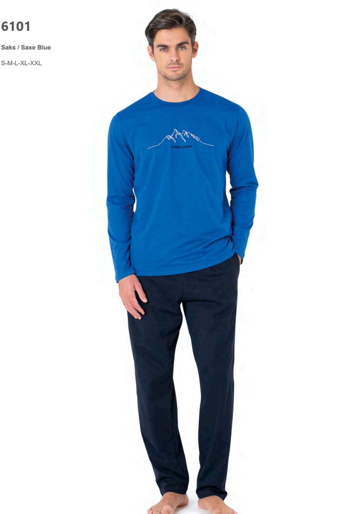 PijamalarPierre Cardin 6101 Erkek Uzun Kollu Bisiklet Yaka Pijama Takımı-Saks | Pijamapazari.comPierre Cardin 6101 Erkek Uzun Kollu Bisiklet Yaka Pijama Takımı-Saks