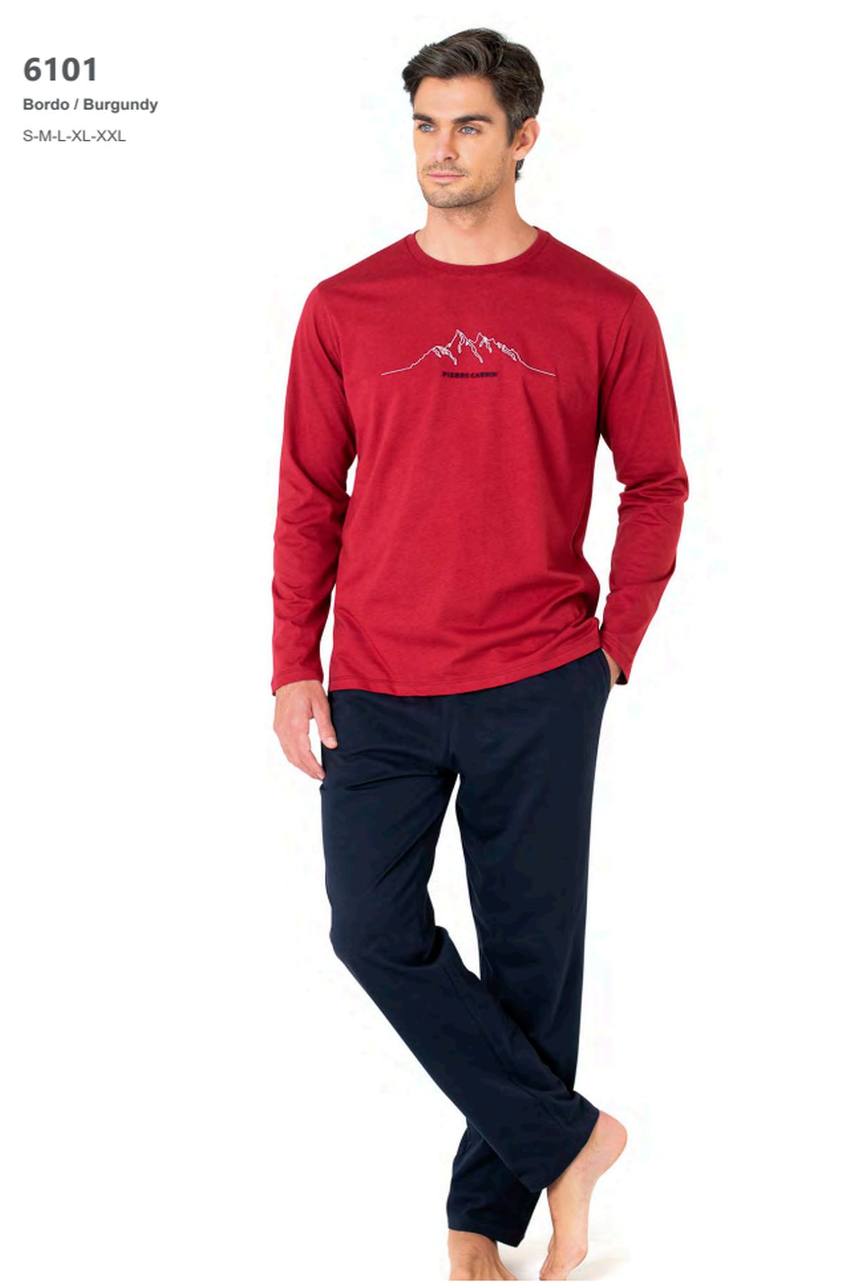 PijamalarPierre Cardin 6101 Erkek Uzun Kollu Bisiklet Yaka Pijama Takımı-Bordo | Pijamapazari.comPierre Cardin 6101 Erkek Uzun Kollu Bisiklet Yaka Pijama Takımı-Bordo