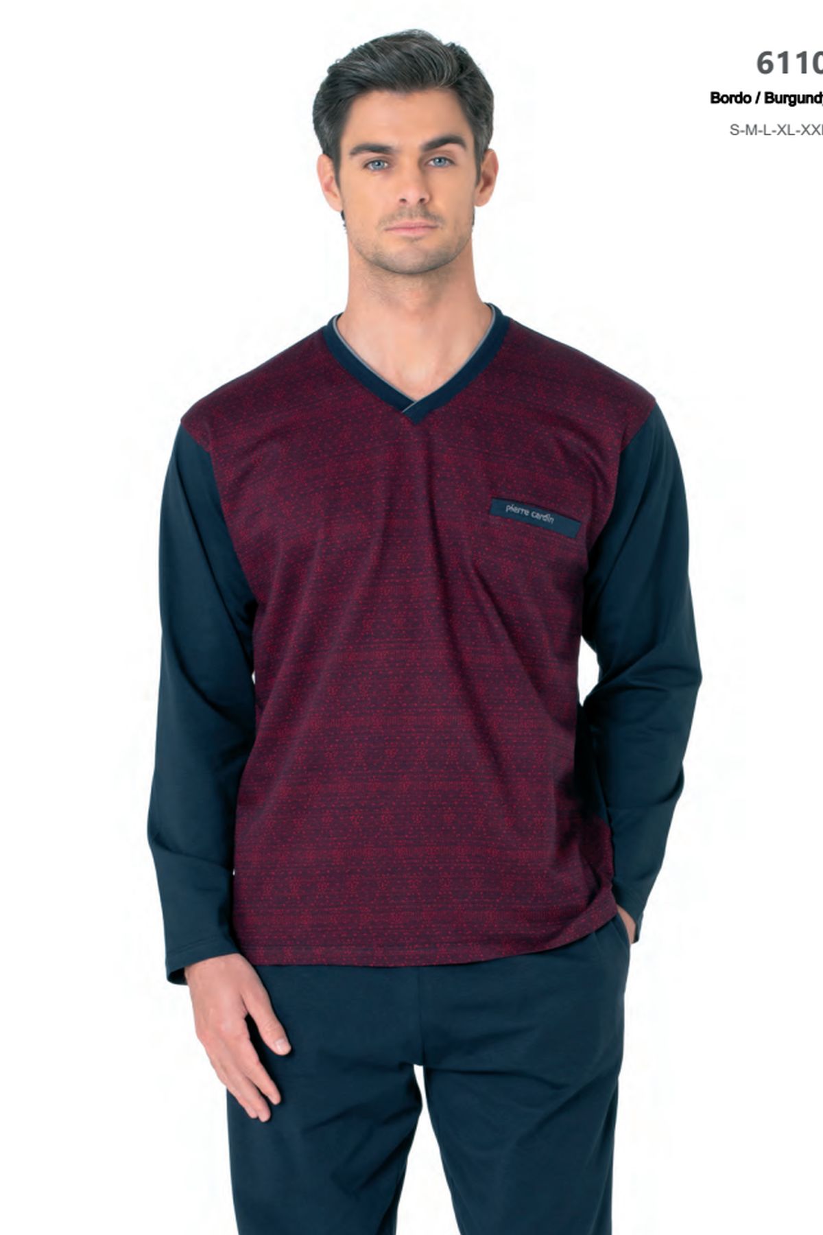 PijamalarPierre Cardin 6110 Erkek Kuzun Kollu V Yaka Pijama Takımı-Bordo | Pijamapazari.comPierre Cardin 6110 Erkek Kuzun Kollu V Yaka Pijama Takımı-Bordo