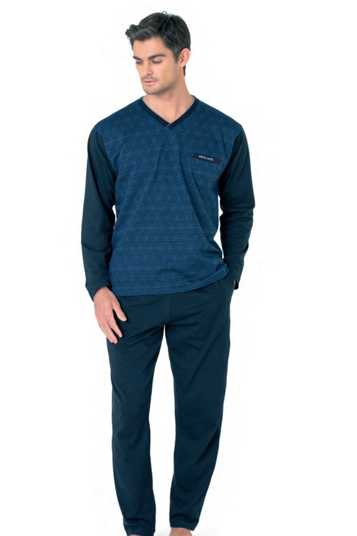 PijamalarPierre Cardin 6110 Erkek Kuzun Kollu V Yaka Pijama Takımı-Saks | Pijamapazari.comPierre Cardin 6110 Erkek Kuzun Kollu V Yaka Pijama Takımı-Saks
