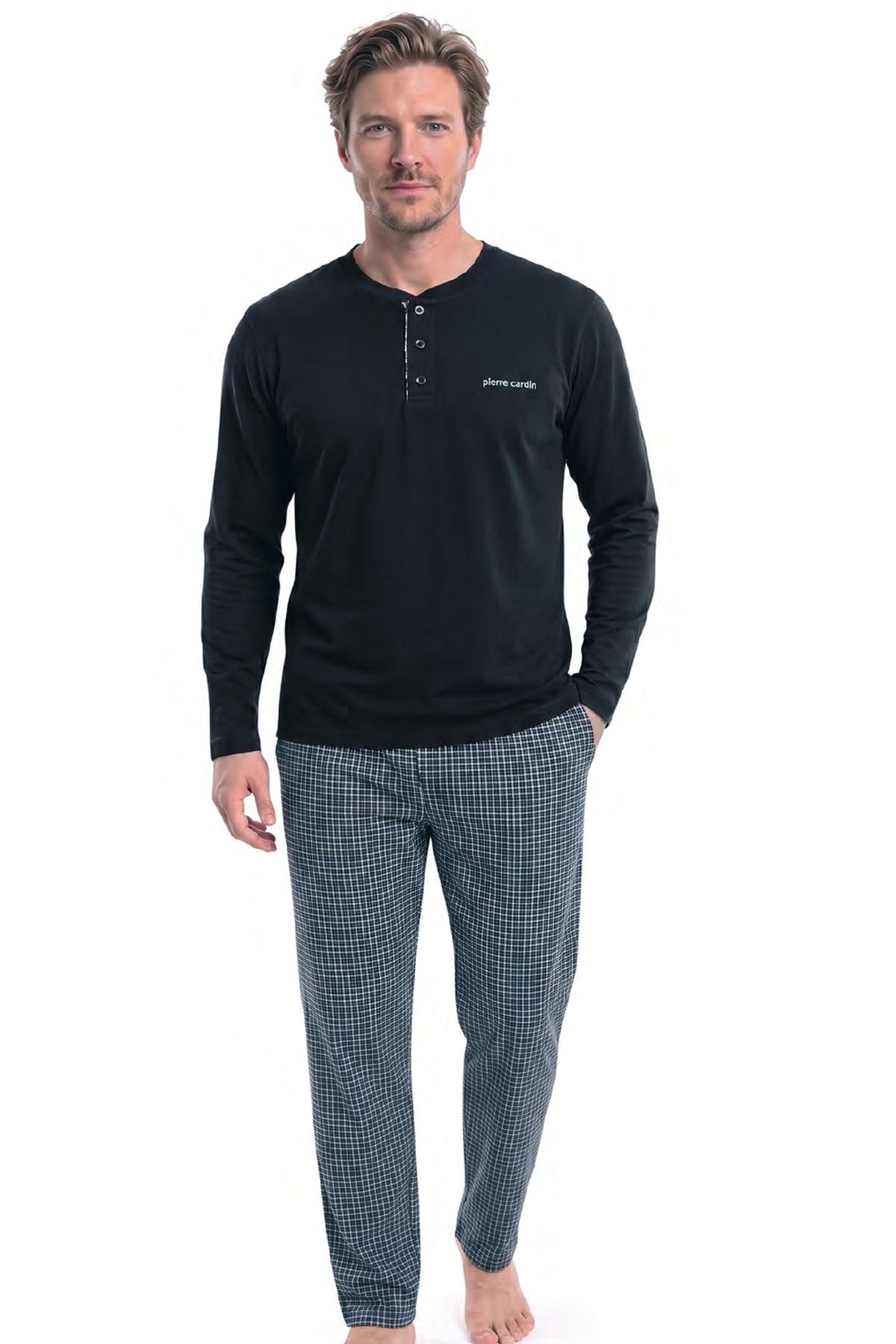 PijamalarHG8757575840683 Pijamapazarı.com'da. Uygun fiyat seçenekleri ile sipariş verebilirsiniz.Pierre Cardin 6146 Erkek Uzun kollu Yakası Düğmeli Pijama Takımı-Siyah