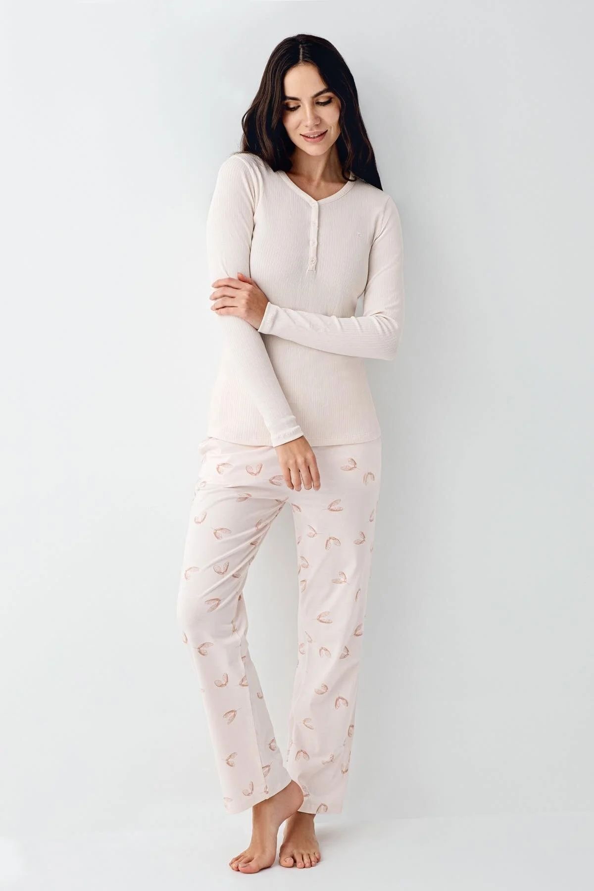 PijamalarPierre Cardin 9062 Kadın Düğmeli V Yaka Uzun Kollu Pijama Takımı-Tozpembe | Pijamapazari.comPierre Cardin 9062 Kadın Düğmeli V Yaka Uzun Kollu Pijama Takımı-Tozpembe
