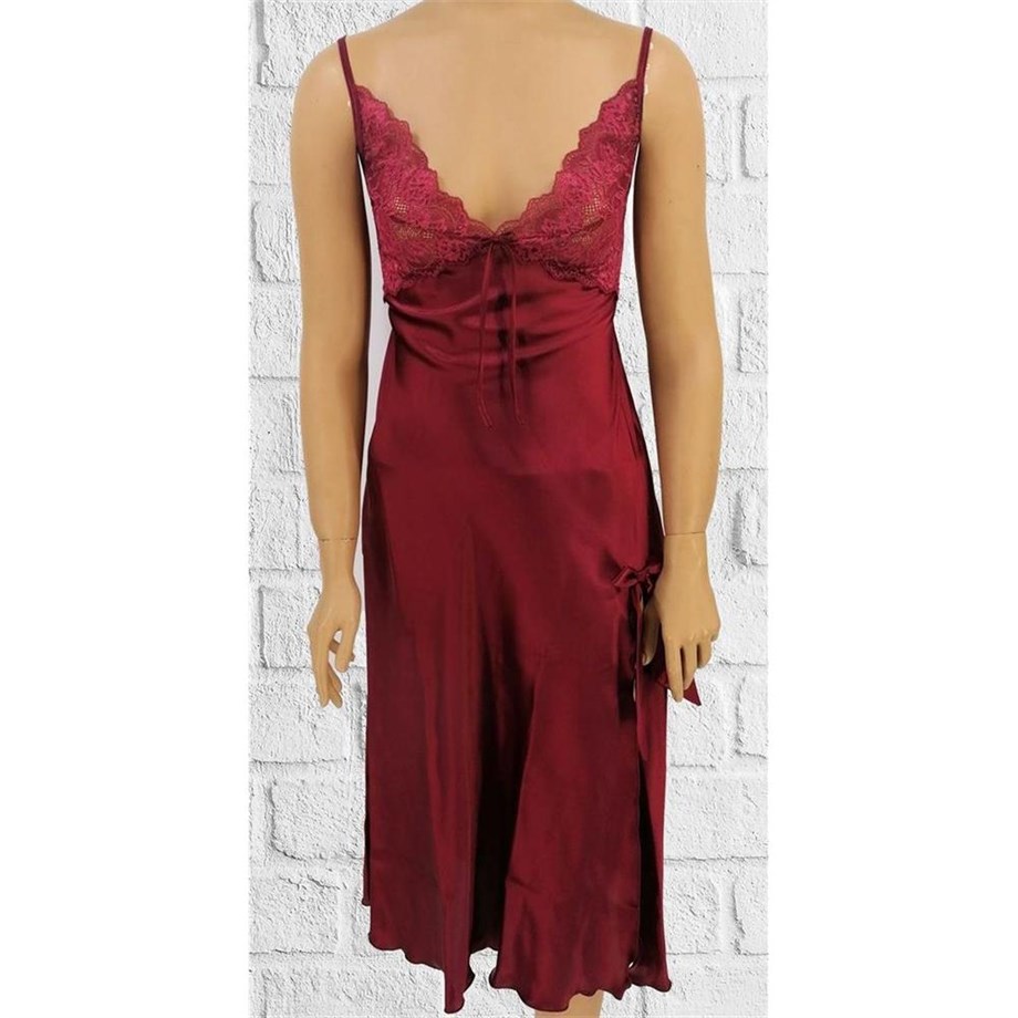 Pierre Cardin 908 Gecelik - BordoSaten Tek GeceliklerPierre Cardin