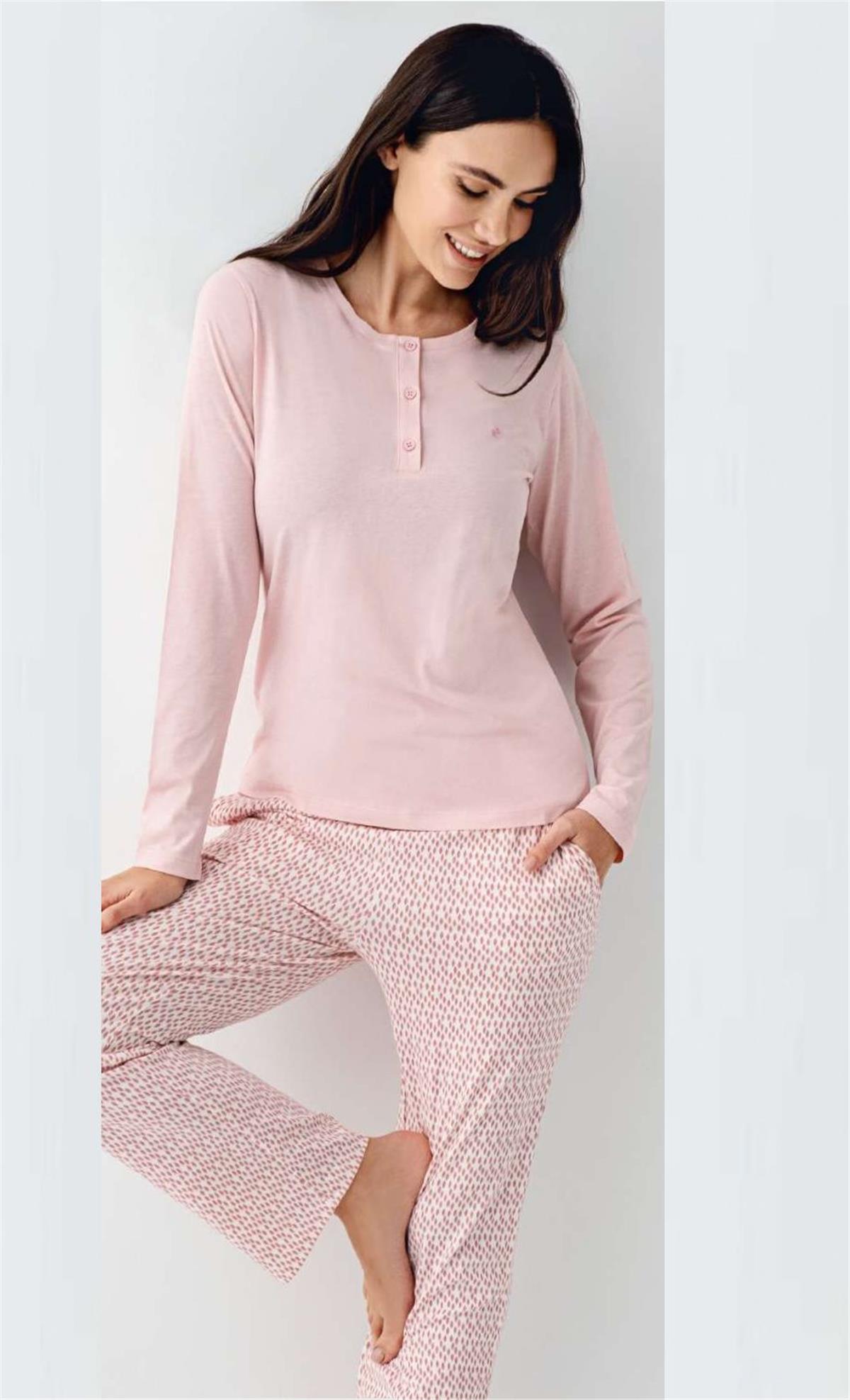 PijamalarPierre Cardin 9080 Kadın Düğmeli Bisiklet Yaka Uzun Kollu Pijama Takımı-Pembe | Pijamapazari.comPierre Cardin 9080 Kadın Düğmeli Bisiklet Yaka Uzun Kollu Pijama Takımı-Pembe