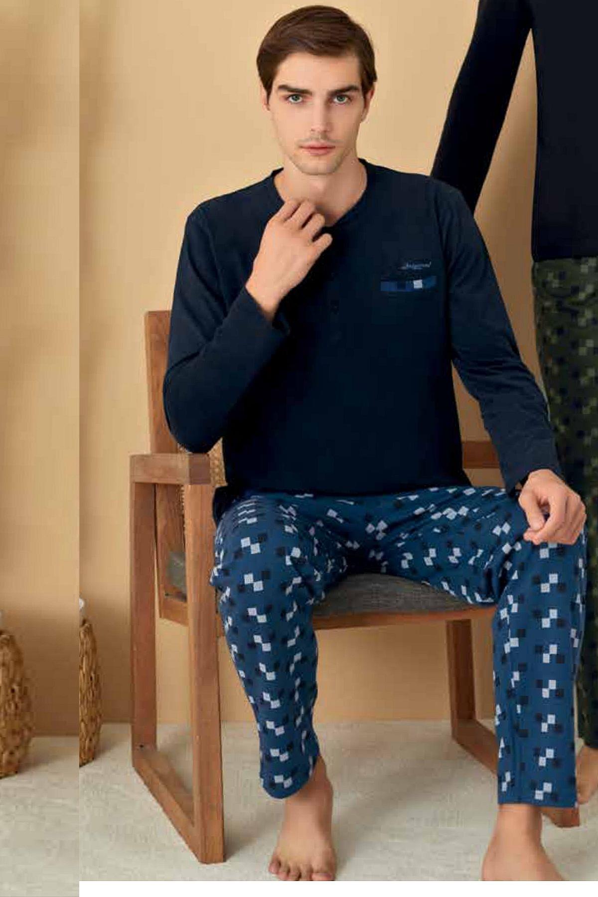 PijamalarPolat 1601 Elitepoint Erkek Uzun Kollu Yakası Üç Düğmeli Pijama Takımı-Lacivert | Pijamapazari.comPolat 1601 Elitepoint Erkek Uzun Kollu Yakası Üç Düğmeli Pijama Takımı-Lacivert