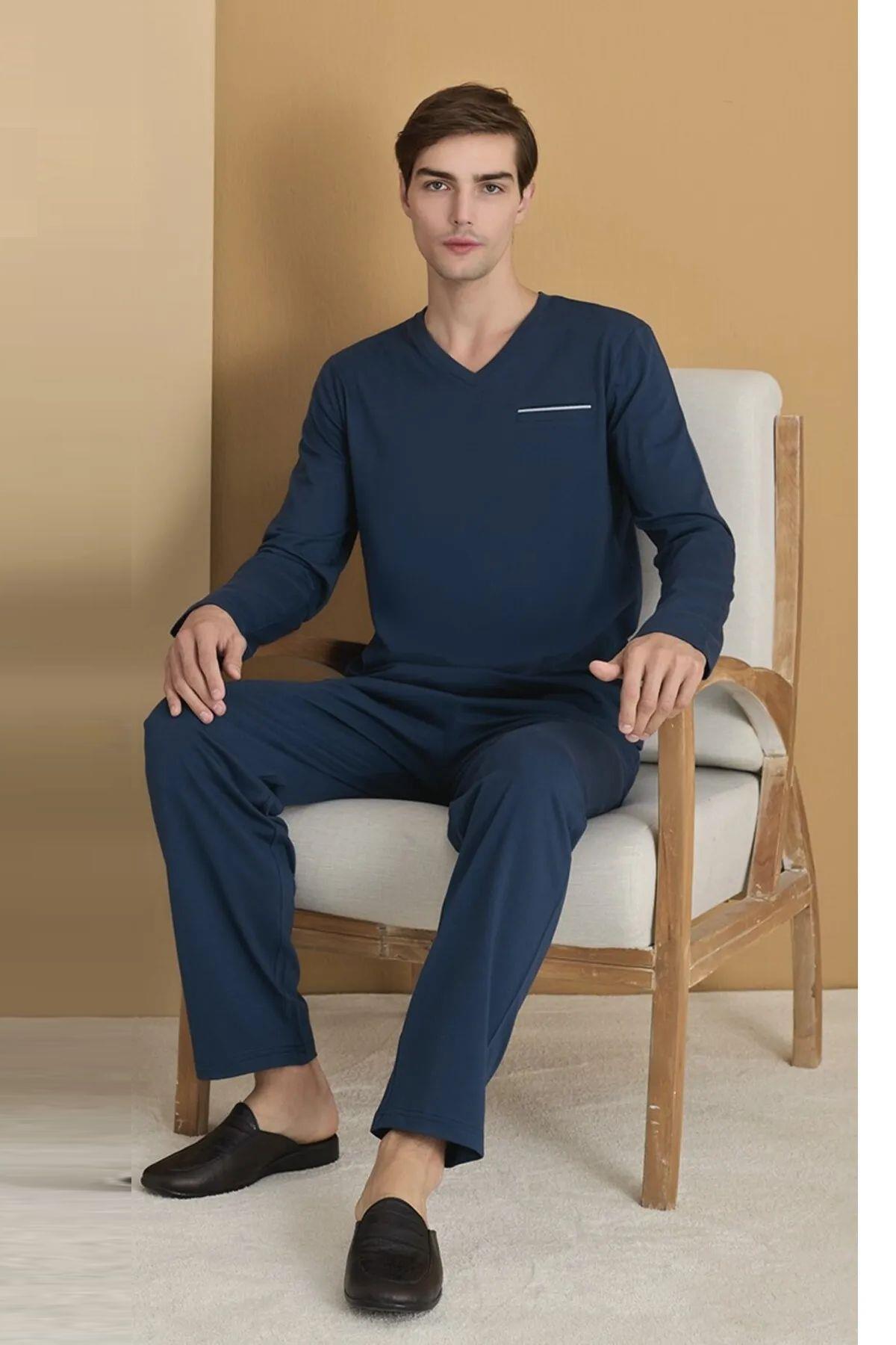 PijamalarPolat 1607 Elitepoint Erkek Uzun Kollu V Yaka Pijama Takımı-Lacivert | Pijamapazari.comPolat 1607 Elitepoint Erkek Uzun Kollu V Yaka Pijama Takımı-Lacivert