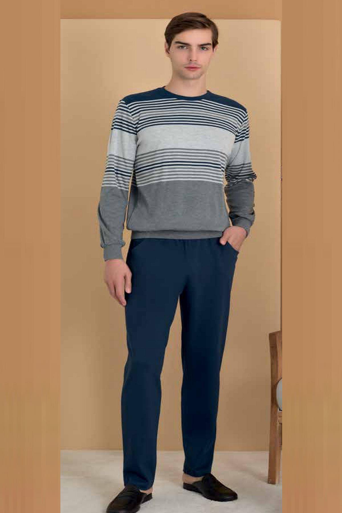 PijamalarPolat 1618 Elitepoint Erkek Uzun Kollu Bisiklet Yaka Pijama Takımı-Gri | Pijamapazari.comPolat 1618 Elitepoint Erkek Uzun Kollu Bisiklet Yaka Pijama Takımı-Gri
