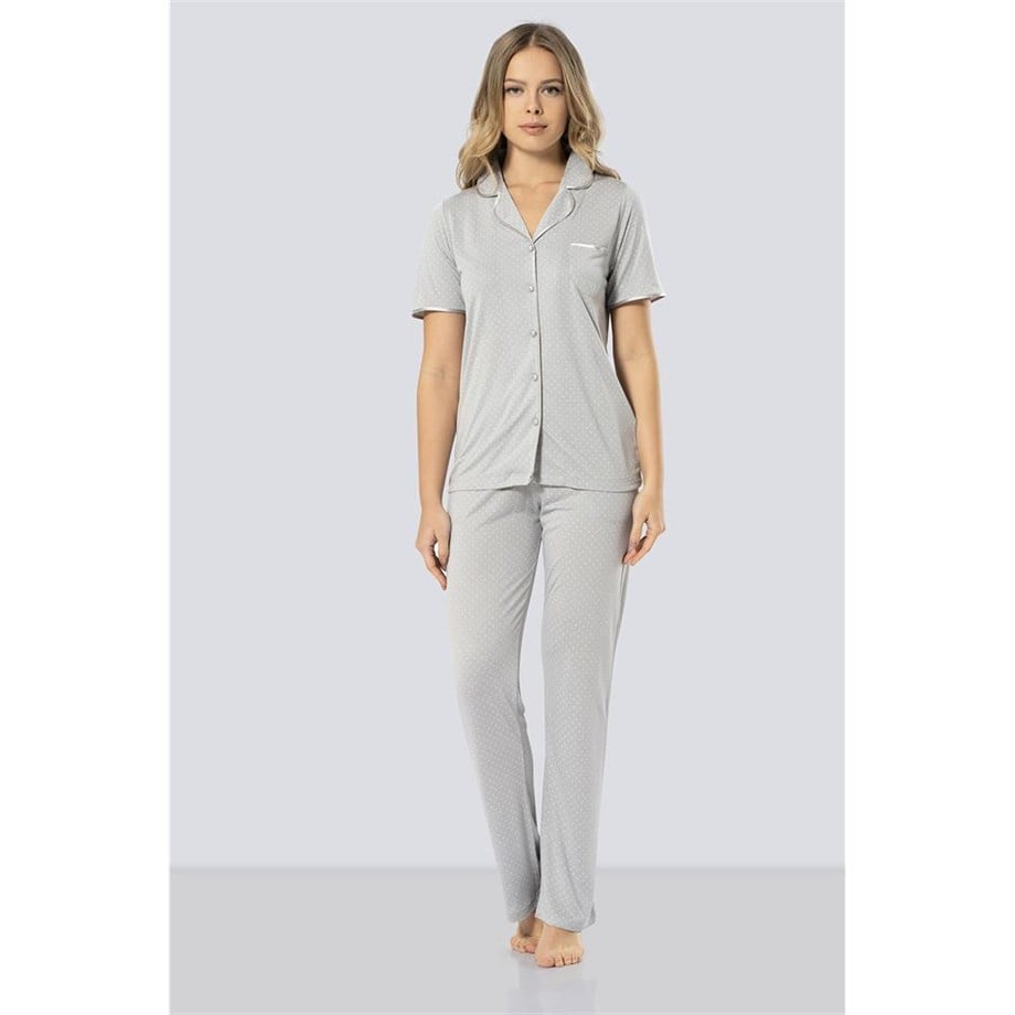 Türen 3291 Puanlı Pijama Takımı  - GriPijamalarTÜREN