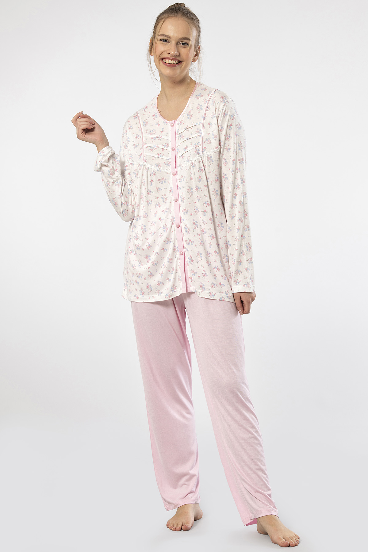 PijamalarTüren 3367 Kadın Büyük Beden Uzun Kollu Pijama Takım-Pembe | Pijamapazari.comTüren 3367 Kadın Büyük Beden Uzun Kollu Pijama Takım-Pembe