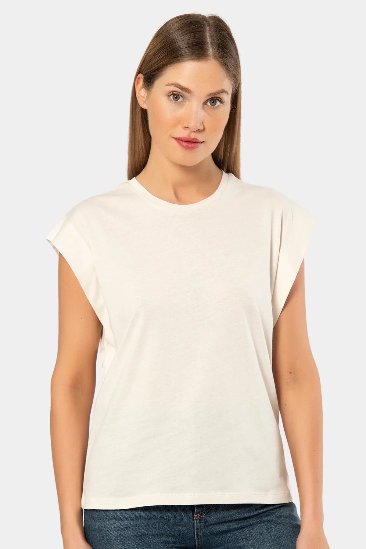 T-ShirtTüren 3401 Kadın Vatka Görünümlü T-shirt-Bej | Pijamapazari.comTüren 3401 Kadın Vatka Görünümlü T-shirt-Bej