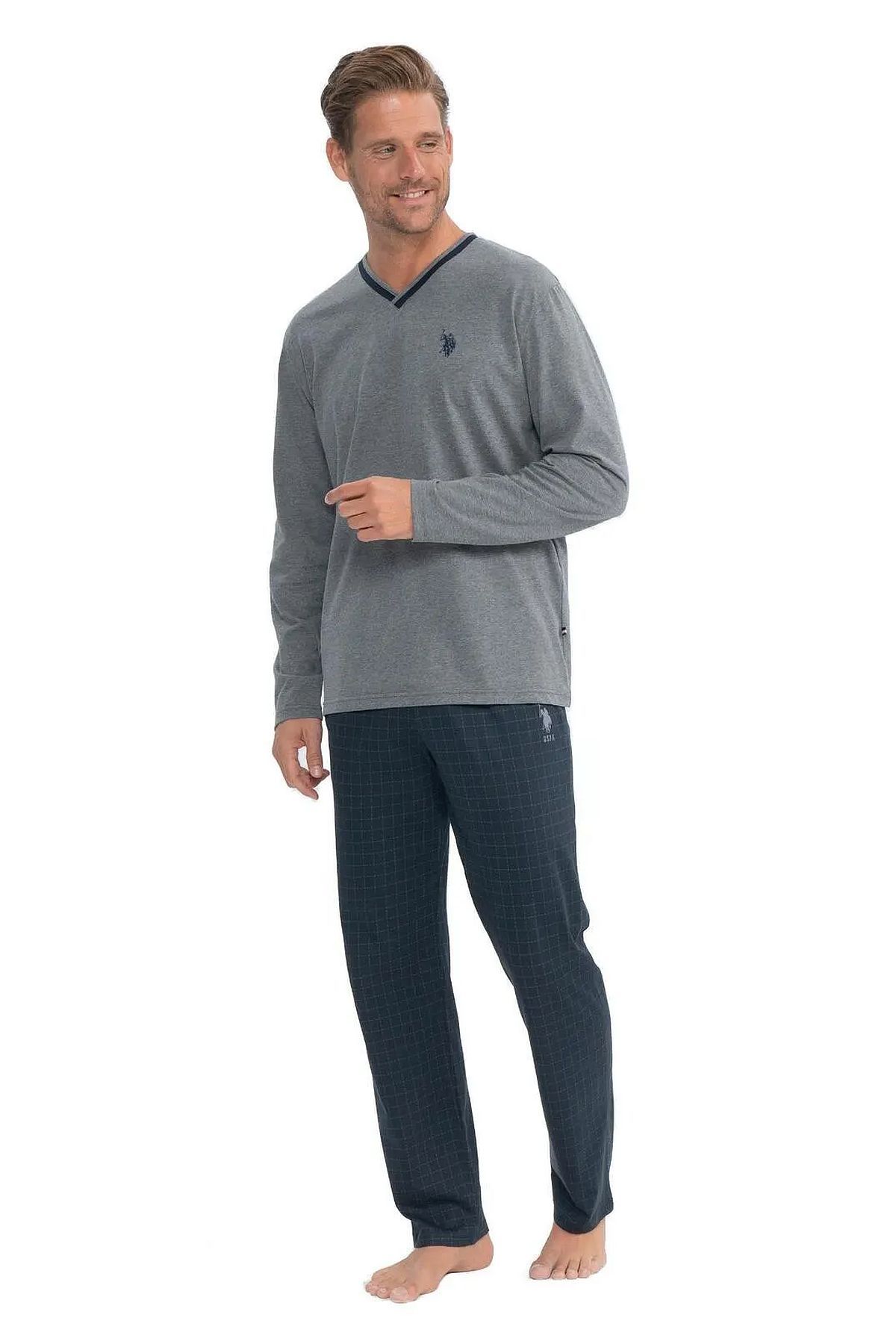 PijamalarU.s Polo Assn. 18844 Erkek Uzun Kollu V Yakalı Pijama Takımı-Antrasitmelanj | Pijamapazari.comU.s Polo Assn. 18844 Erkek Uzun Kollu V Yakalı Pijama Takımı-Antrasitmelanj